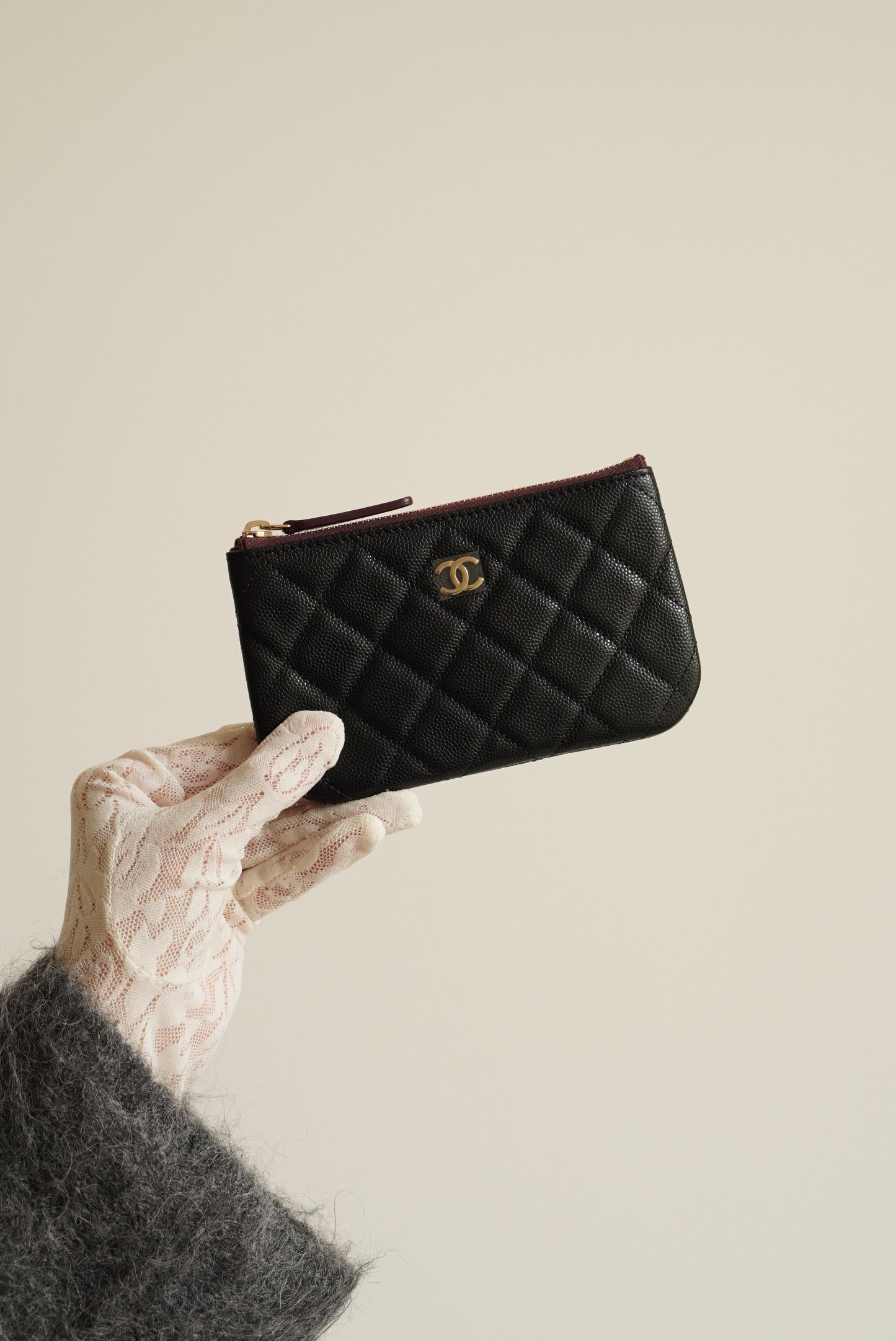CHANEL MINI O CASE | BLACK