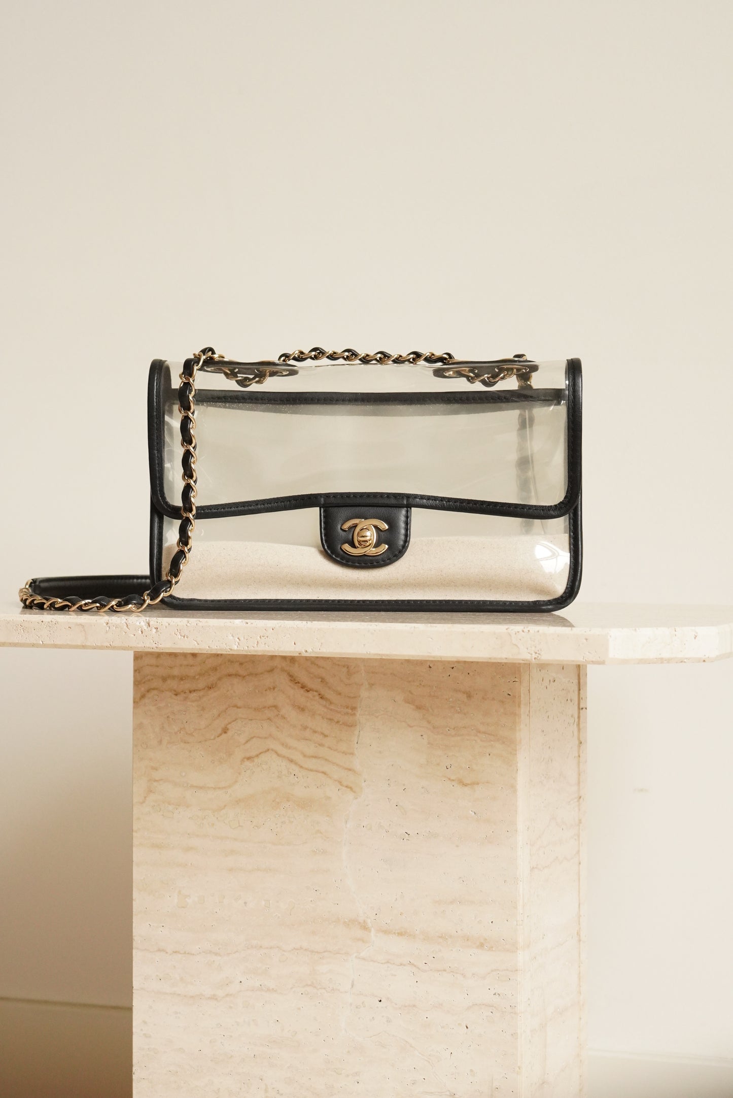 CHANEL MEDIUM SINGLE FLAP SAND BY THE SEA