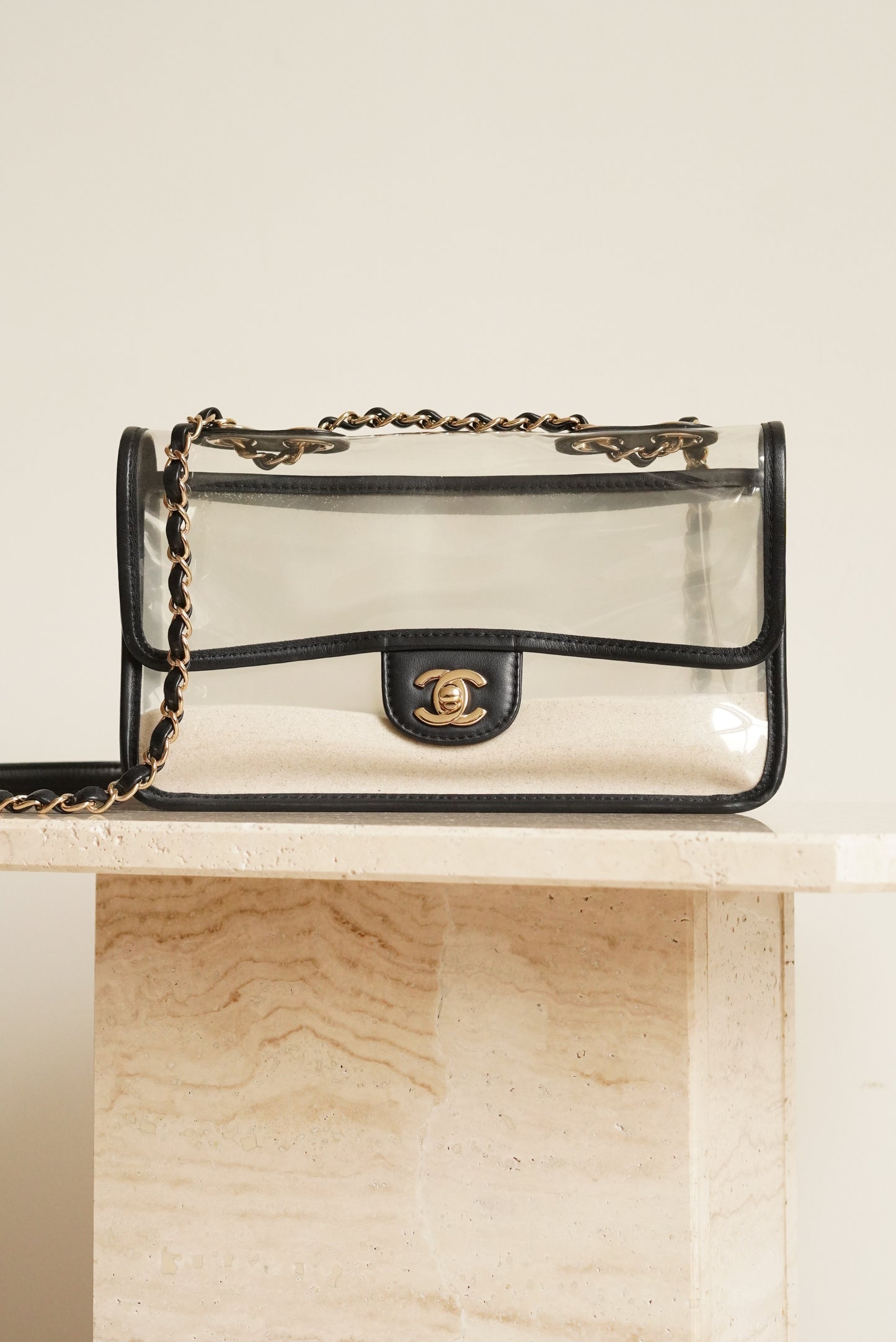 CHANEL MEDIUM SINGLE FLAP SAND BY THE SEA