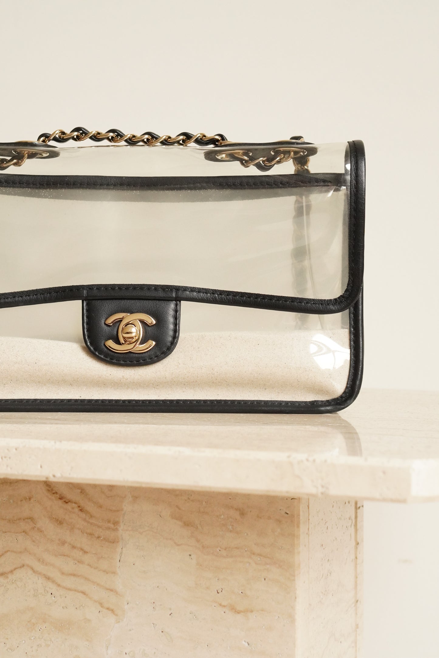 CHANEL MEDIUM SINGLE FLAP SAND BY THE SEA