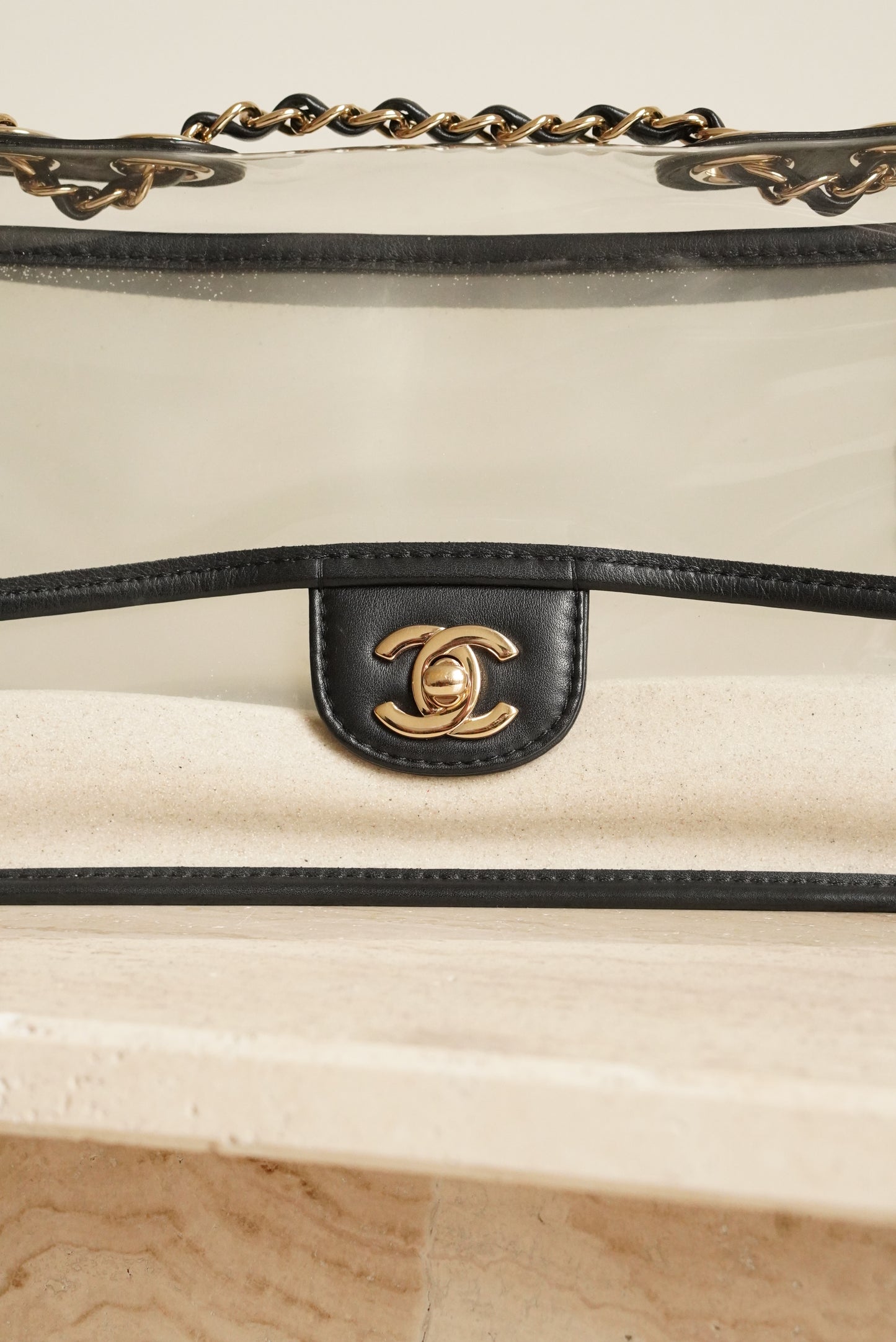CHANEL MEDIUM SINGLE FLAP SAND BY THE SEA
