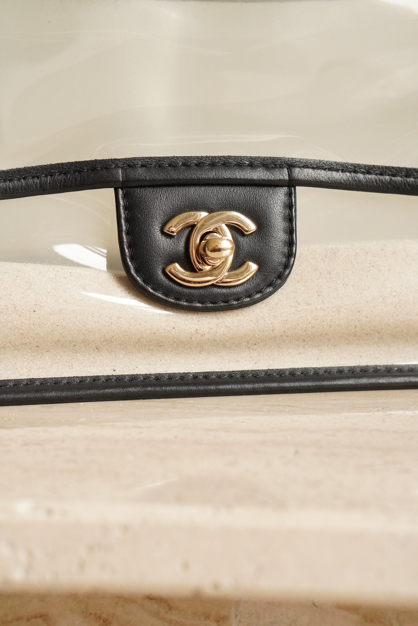 CHANEL MEDIUM SINGLE FLAP SAND BY THE SEA