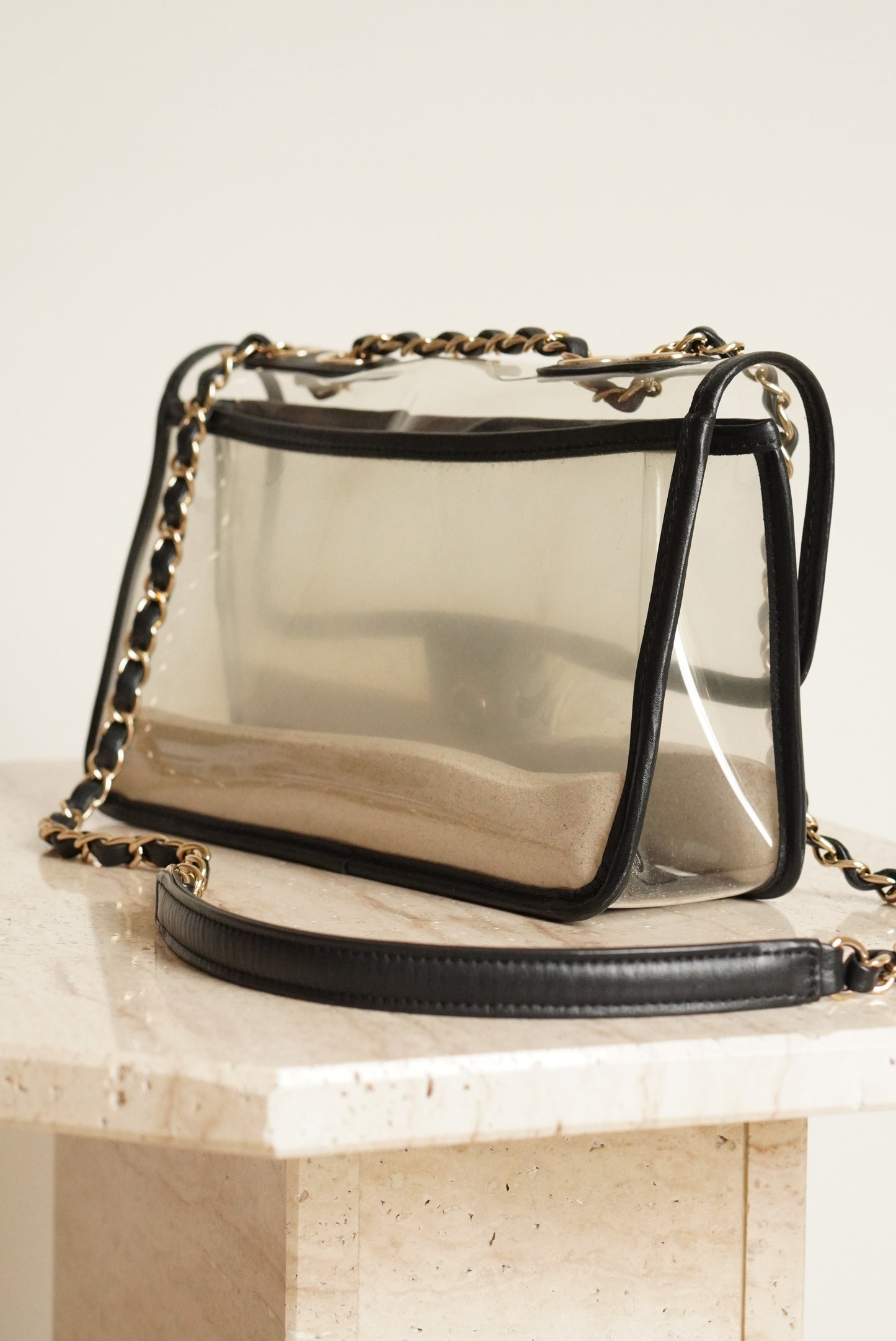 CHANEL MEDIUM SINGLE FLAP SAND BY THE SEA