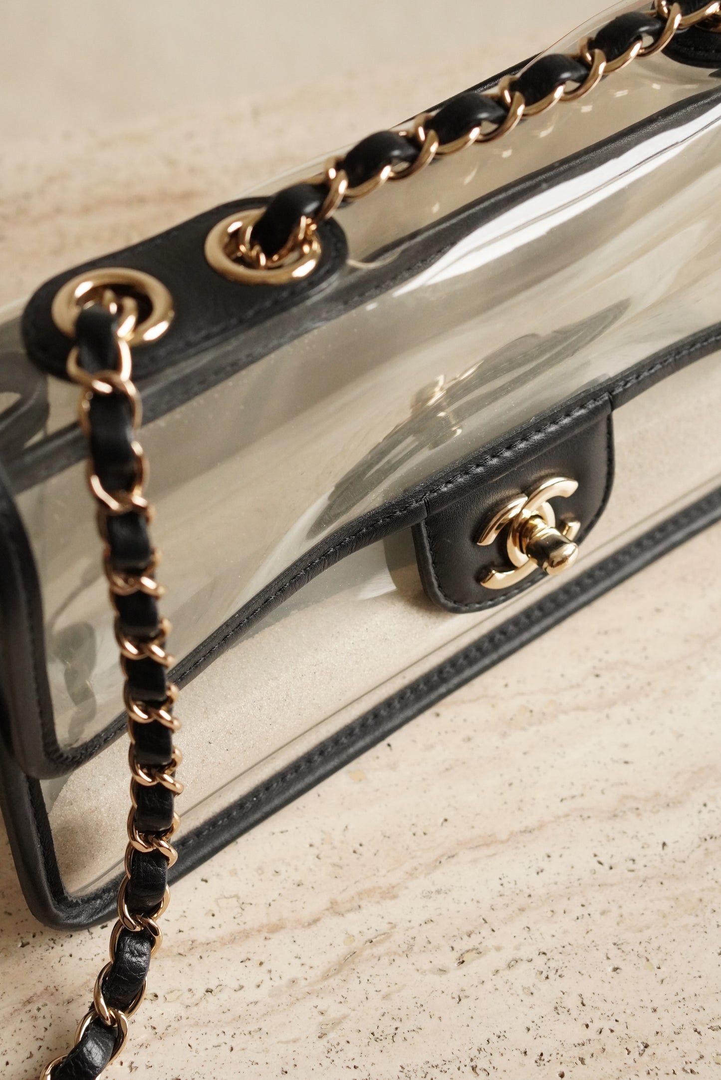 CHANEL MEDIUM SINGLE FLAP SAND BY THE SEA