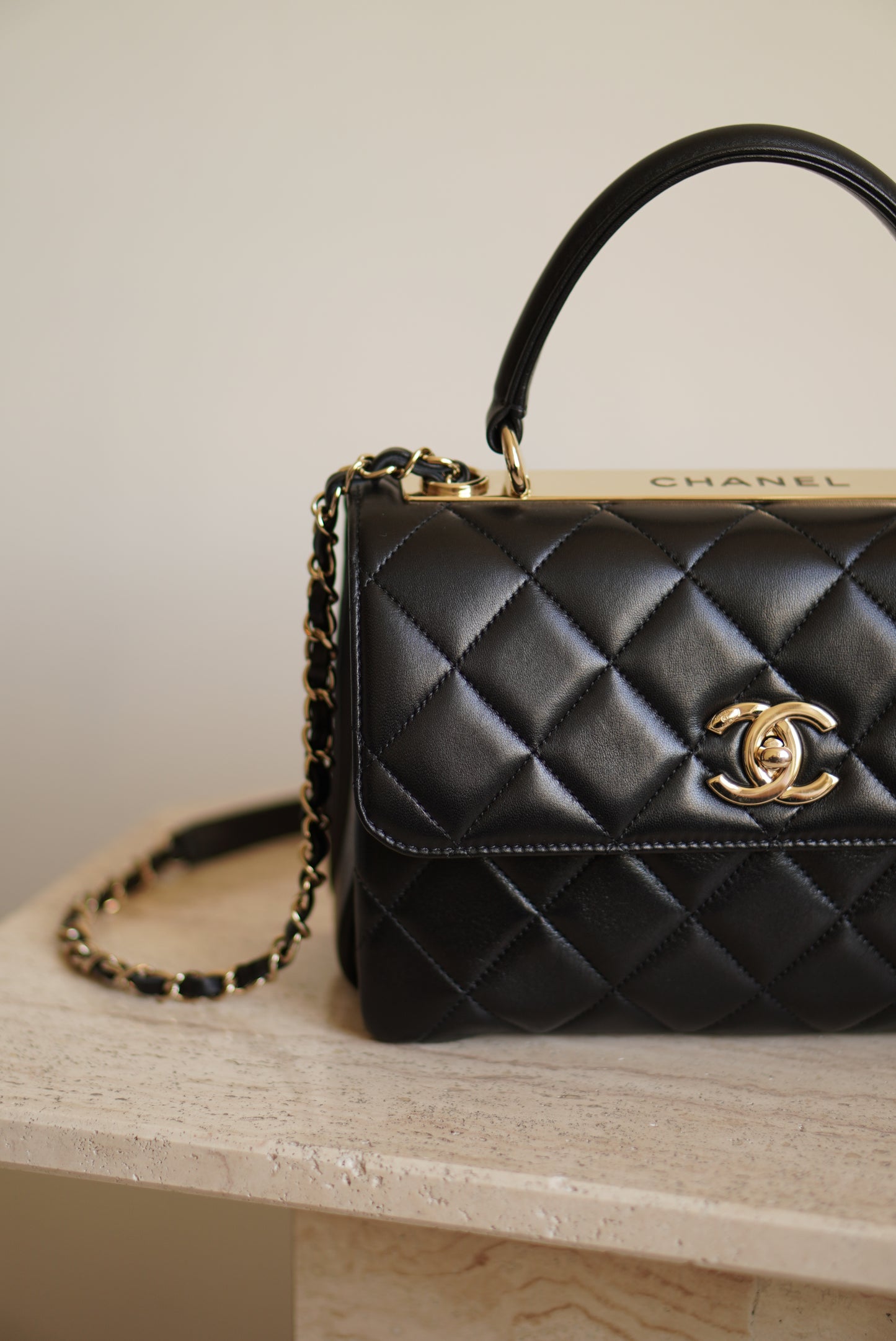 CHANEL CC TRENDY SMALL FLAP BAG | BLACK