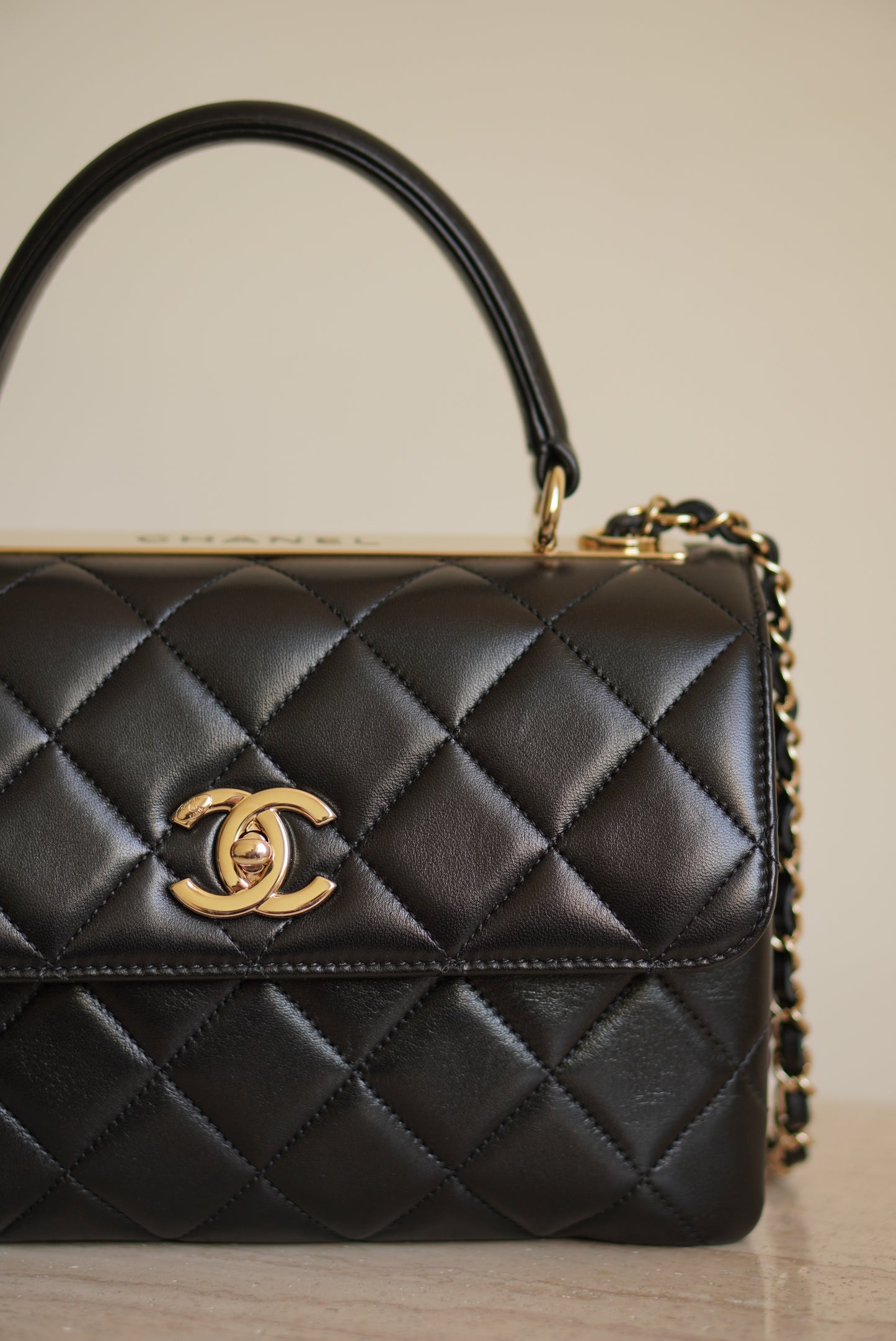CHANEL CC TRENDY SMALL FLAP BAG | BLACK