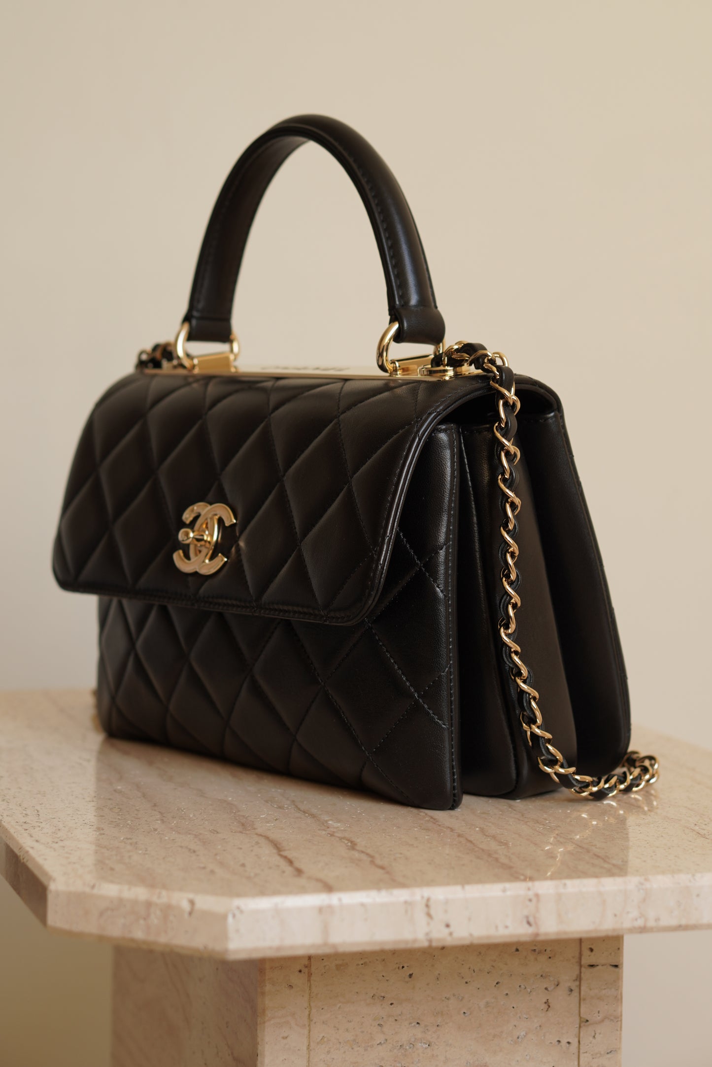 CHANEL CC TRENDY SMALL FLAP BAG | BLACK
