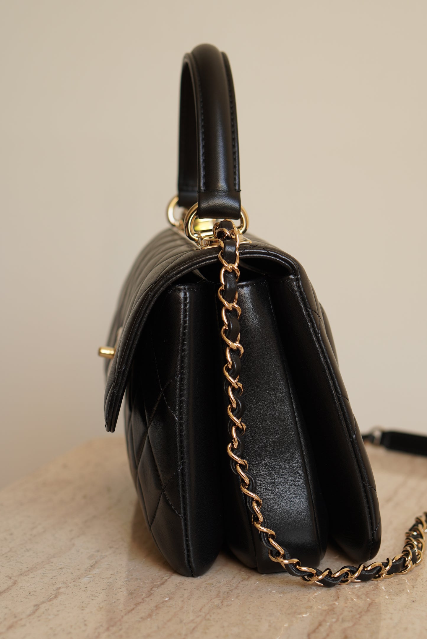CHANEL CC TRENDY SMALL FLAP BAG | BLACK