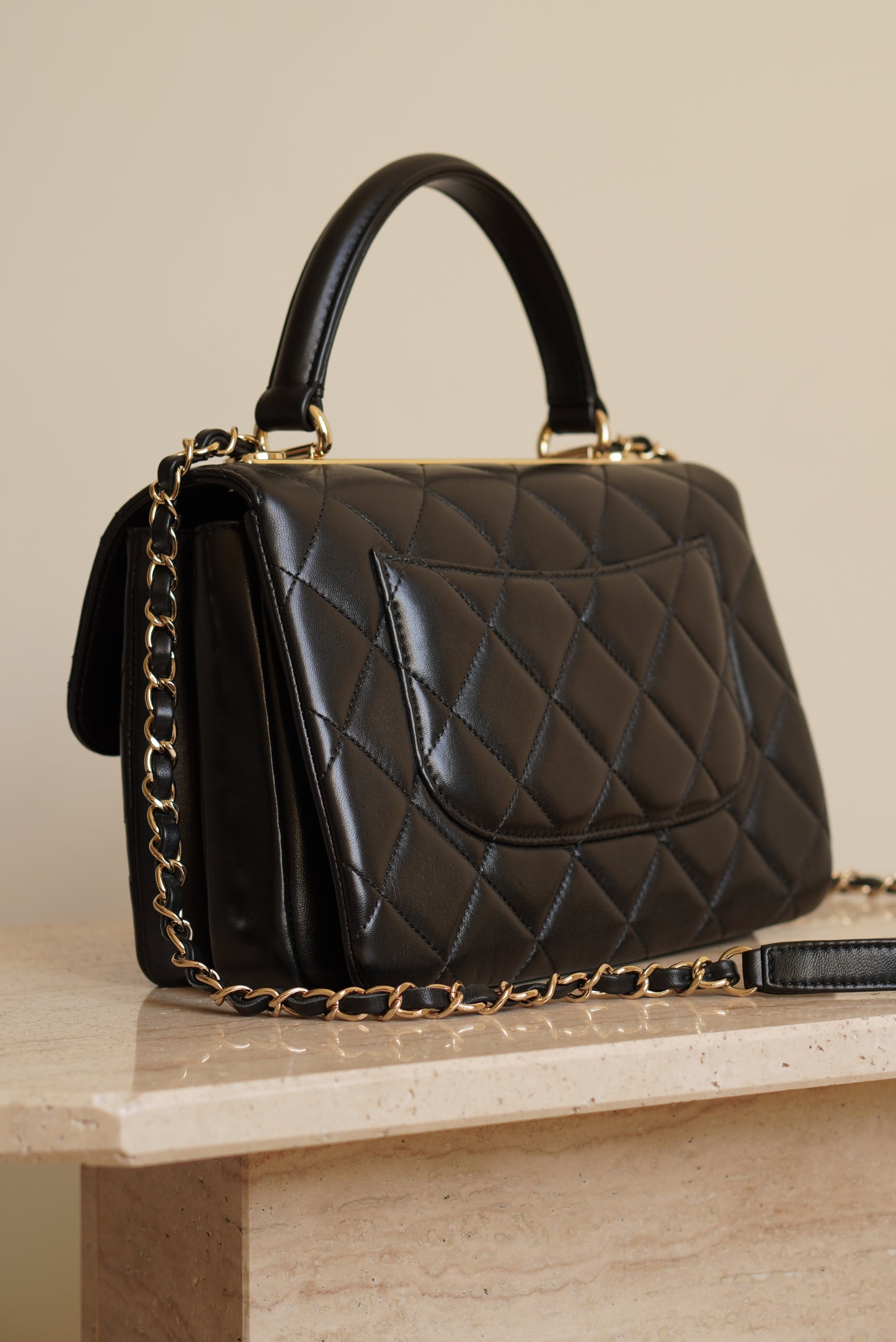 CHANEL CC TRENDY SMALL FLAP BAG | BLACK