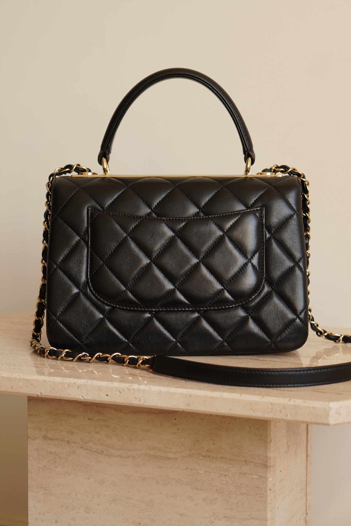 CHANEL CC TRENDY SMALL FLAP BAG | BLACK
