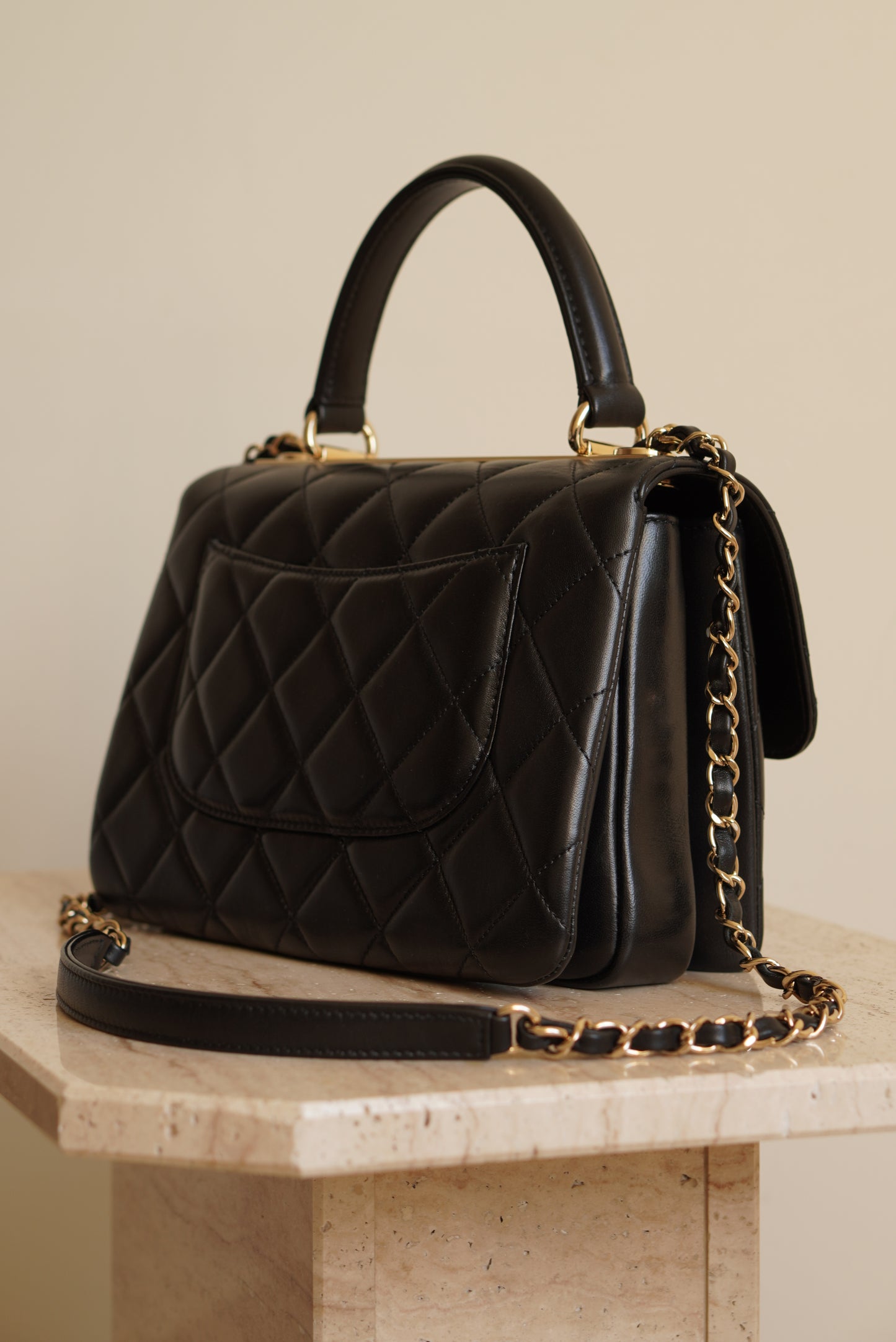 CHANEL CC TRENDY SMALL FLAP BAG | BLACK