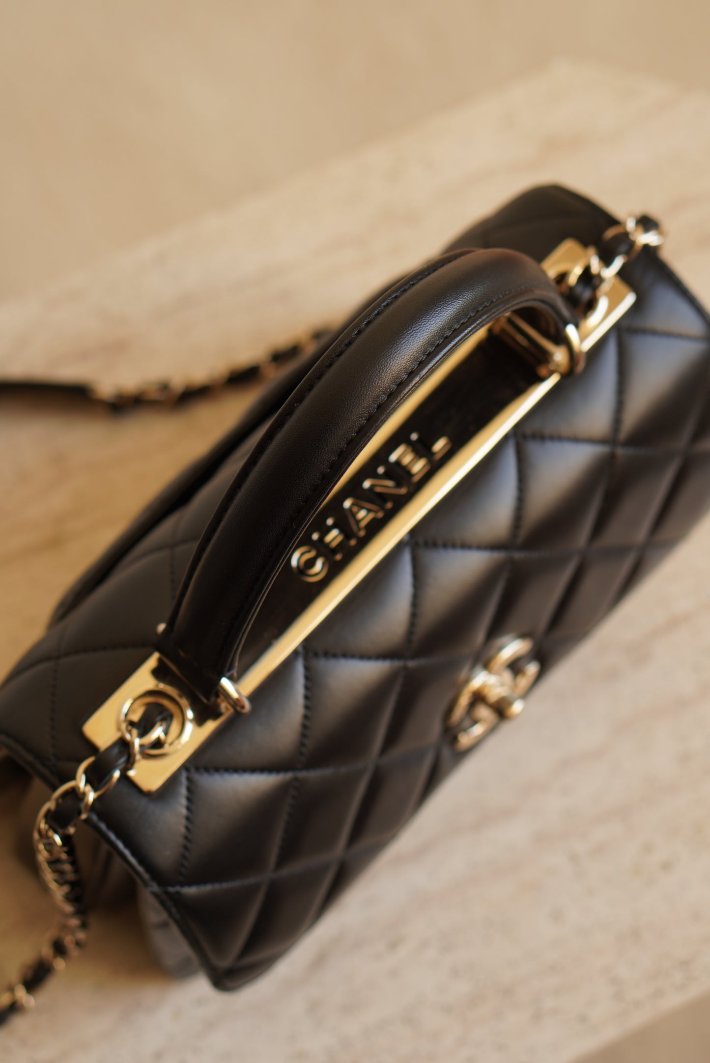 CHANEL CC TRENDY SMALL FLAP BAG | BLACK