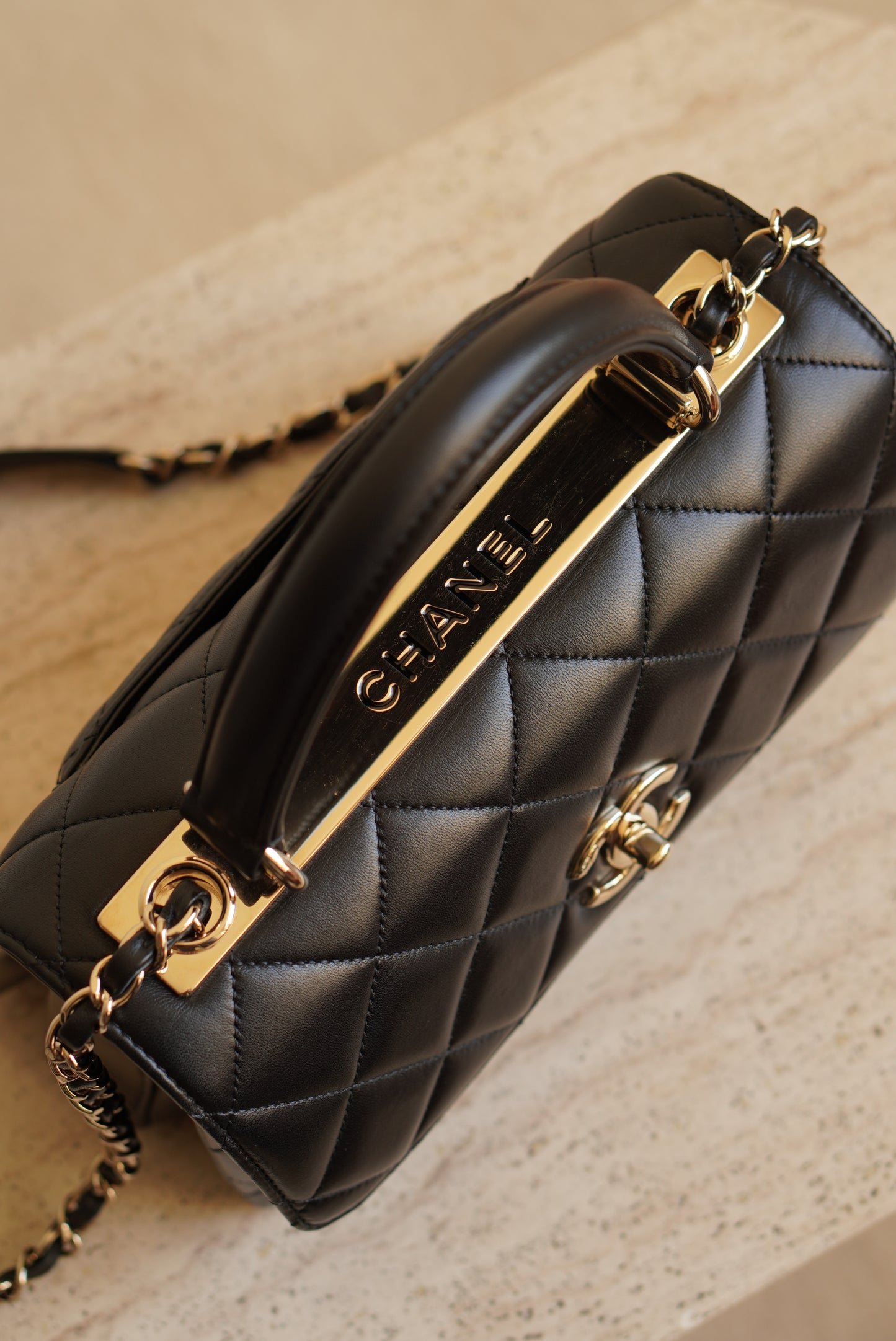 CHANEL CC TRENDY SMALL FLAP BAG | BLACK