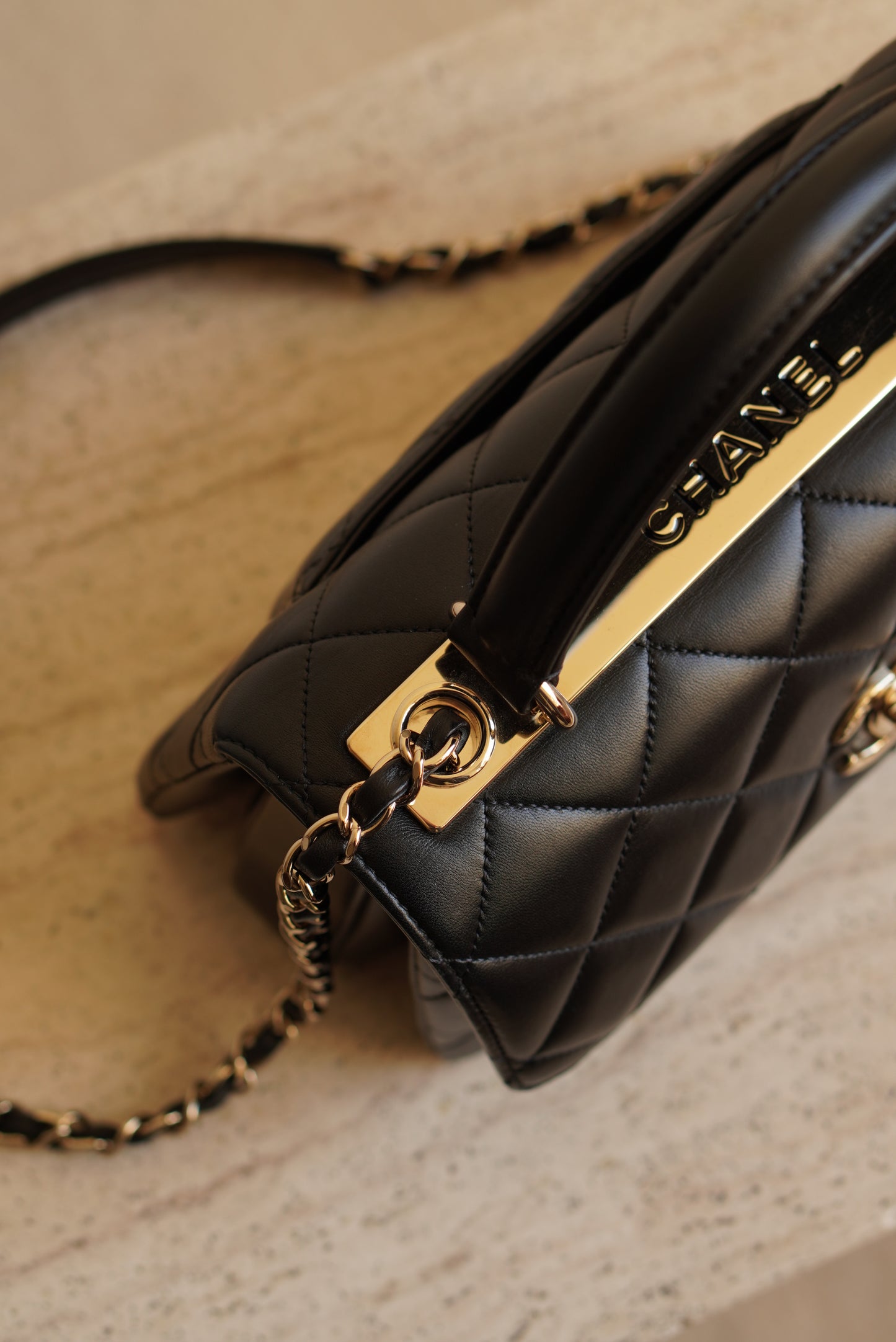 CHANEL CC TRENDY SMALL FLAP BAG | BLACK