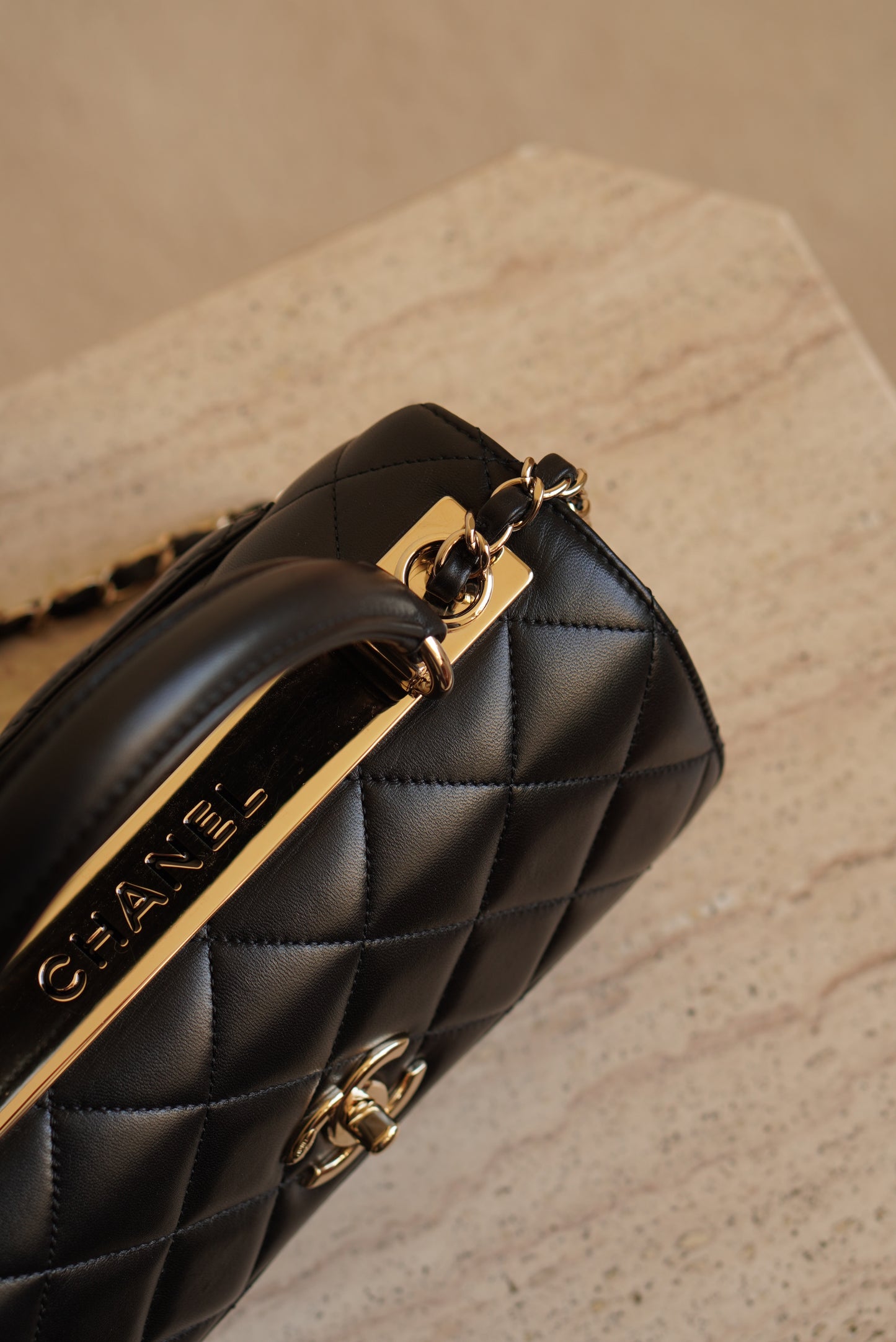 CHANEL CC TRENDY SMALL FLAP BAG | BLACK