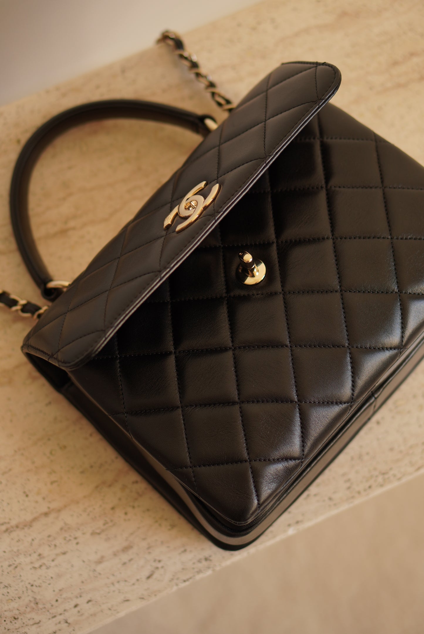 CHANEL CC TRENDY SMALL FLAP BAG | BLACK