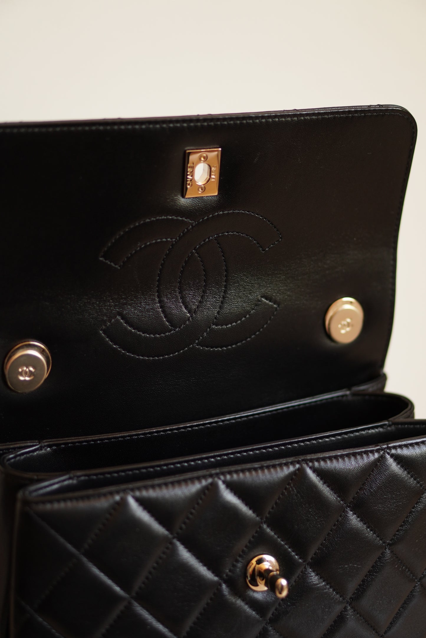 CHANEL CC TRENDY SMALL FLAP BAG | BLACK