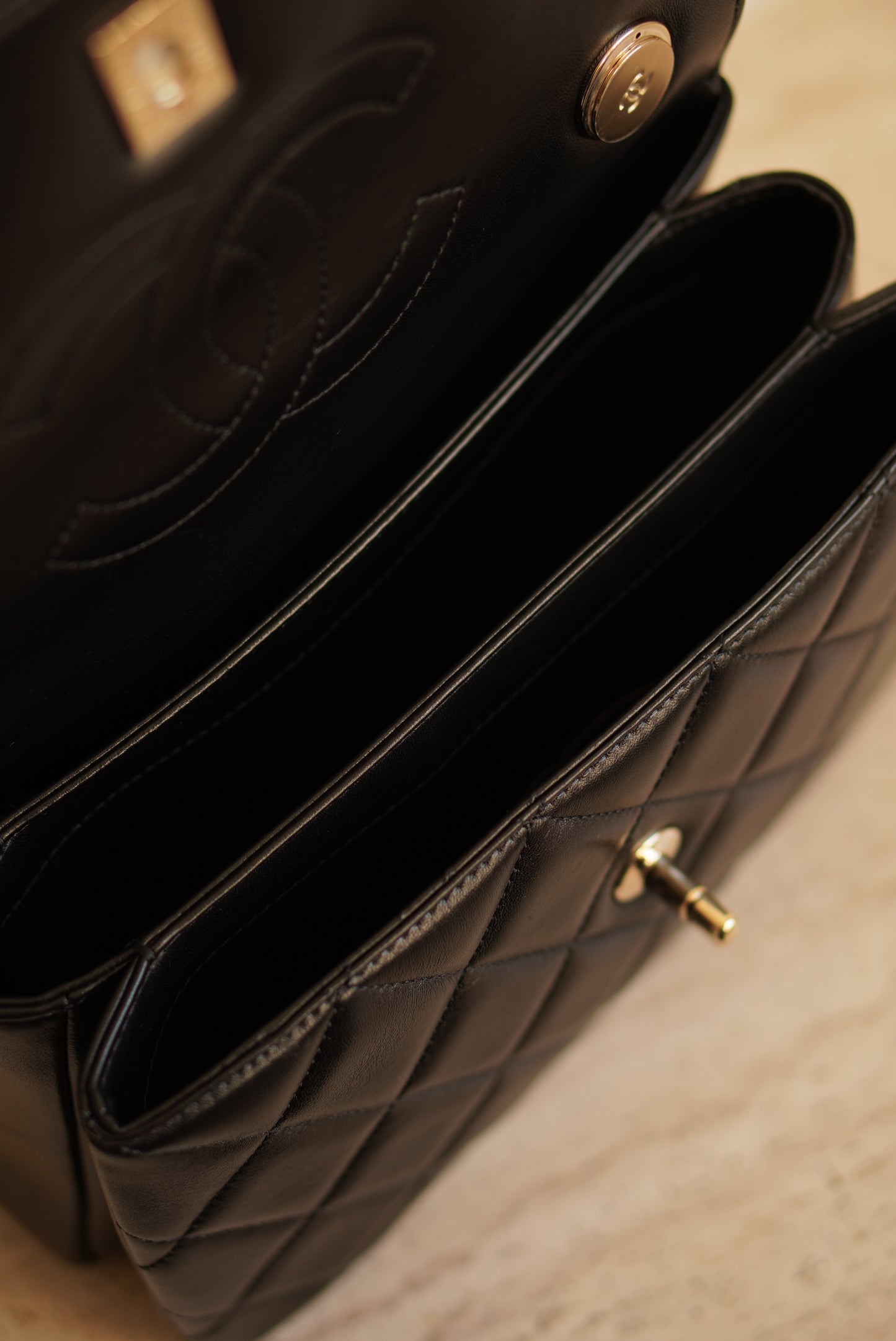 CHANEL CC TRENDY SMALL FLAP BAG | BLACK