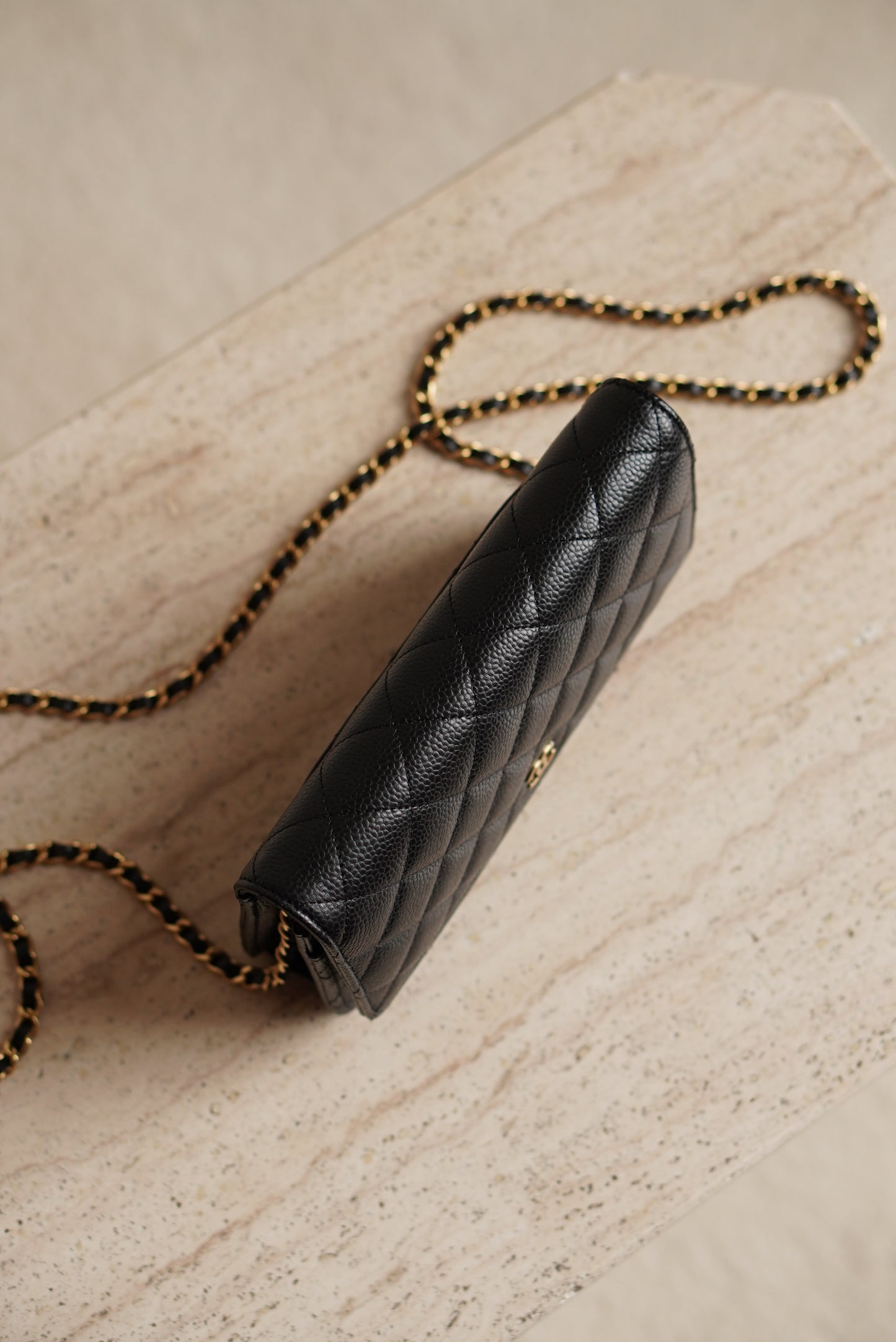 CHANEL WALLET ON CHAIN | BLACK