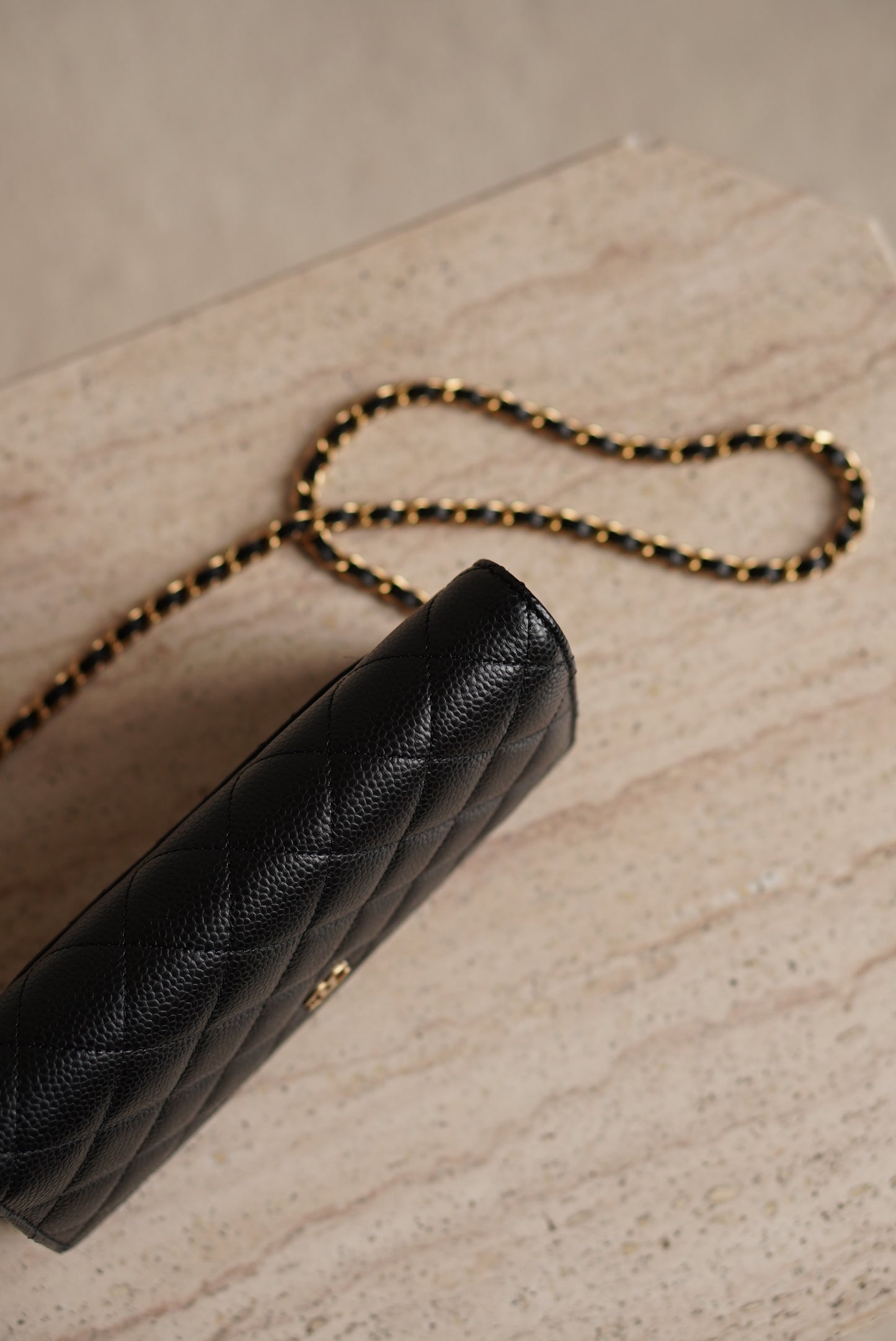 CHANEL WALLET ON CHAIN | BLACK