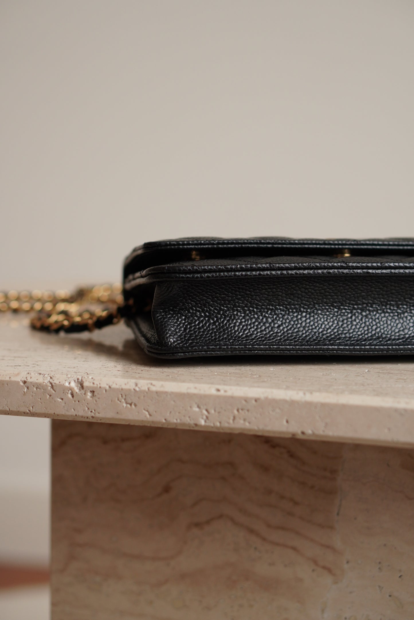 CHANEL WALLET ON CHAIN | BLACK