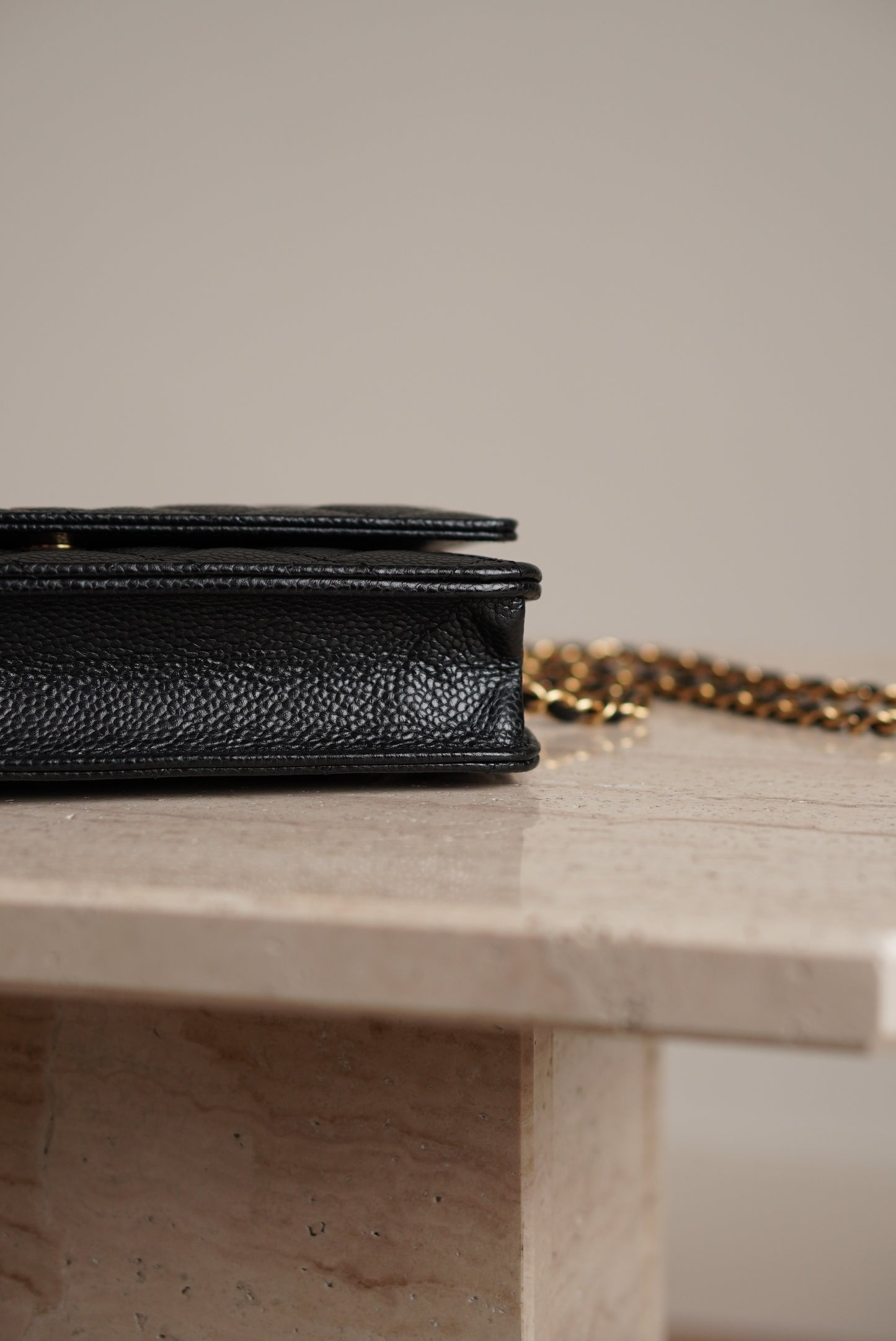 CHANEL WALLET ON CHAIN | BLACK