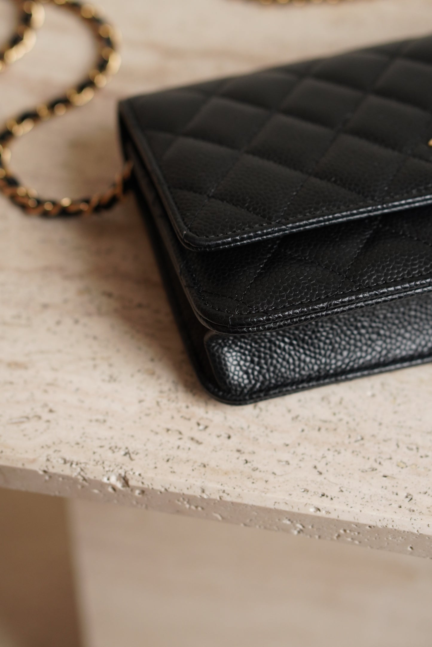 CHANEL WALLET ON CHAIN | BLACK
