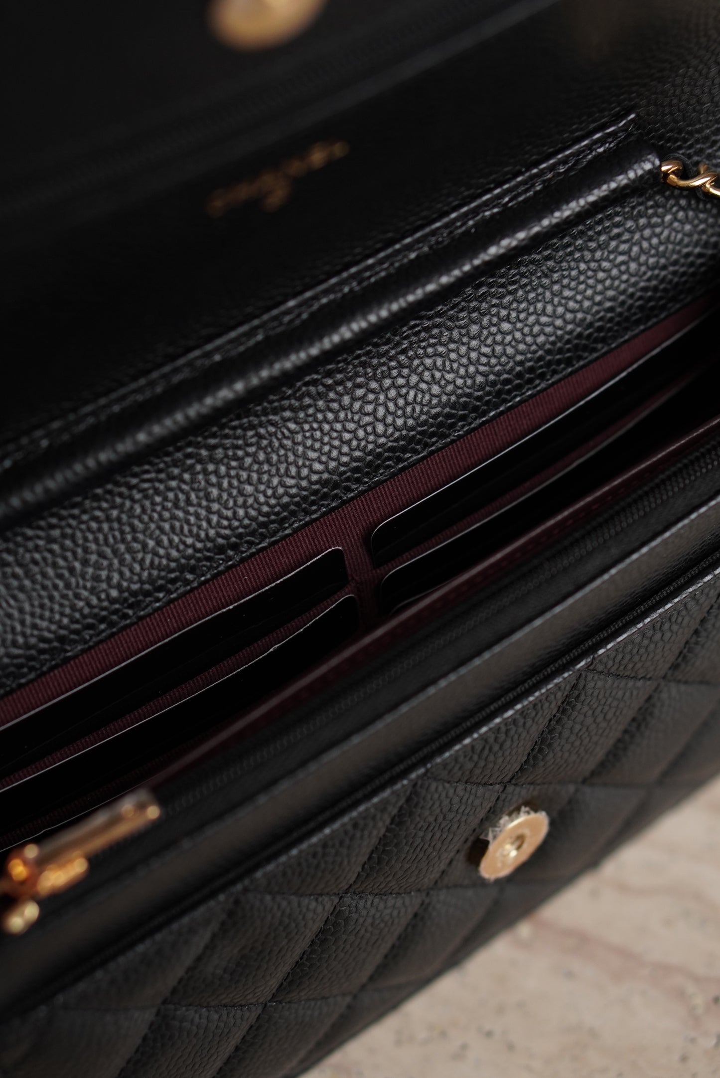 CHANEL WALLET ON CHAIN | BLACK