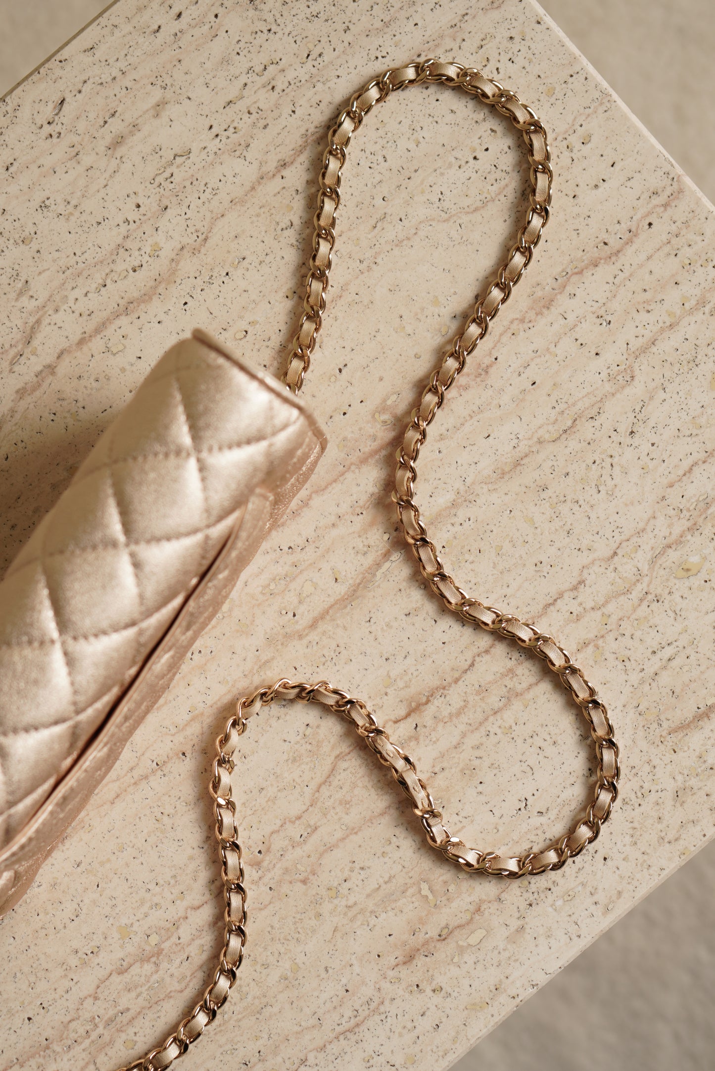 CHANEL WALLET ON CHAIN | METALLIC GOLD