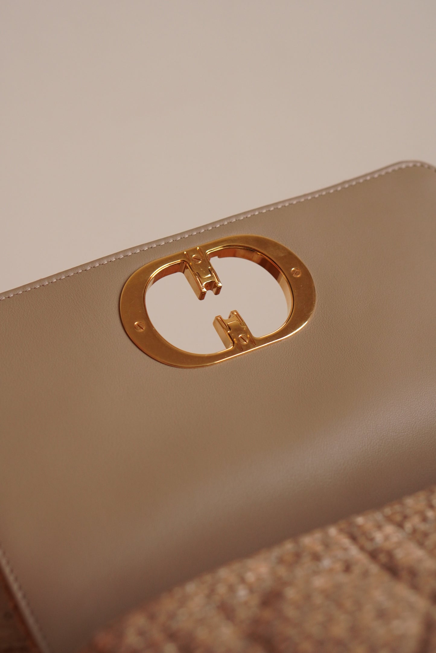 DIOR CARO MEDIUM TWEED | BEIGE