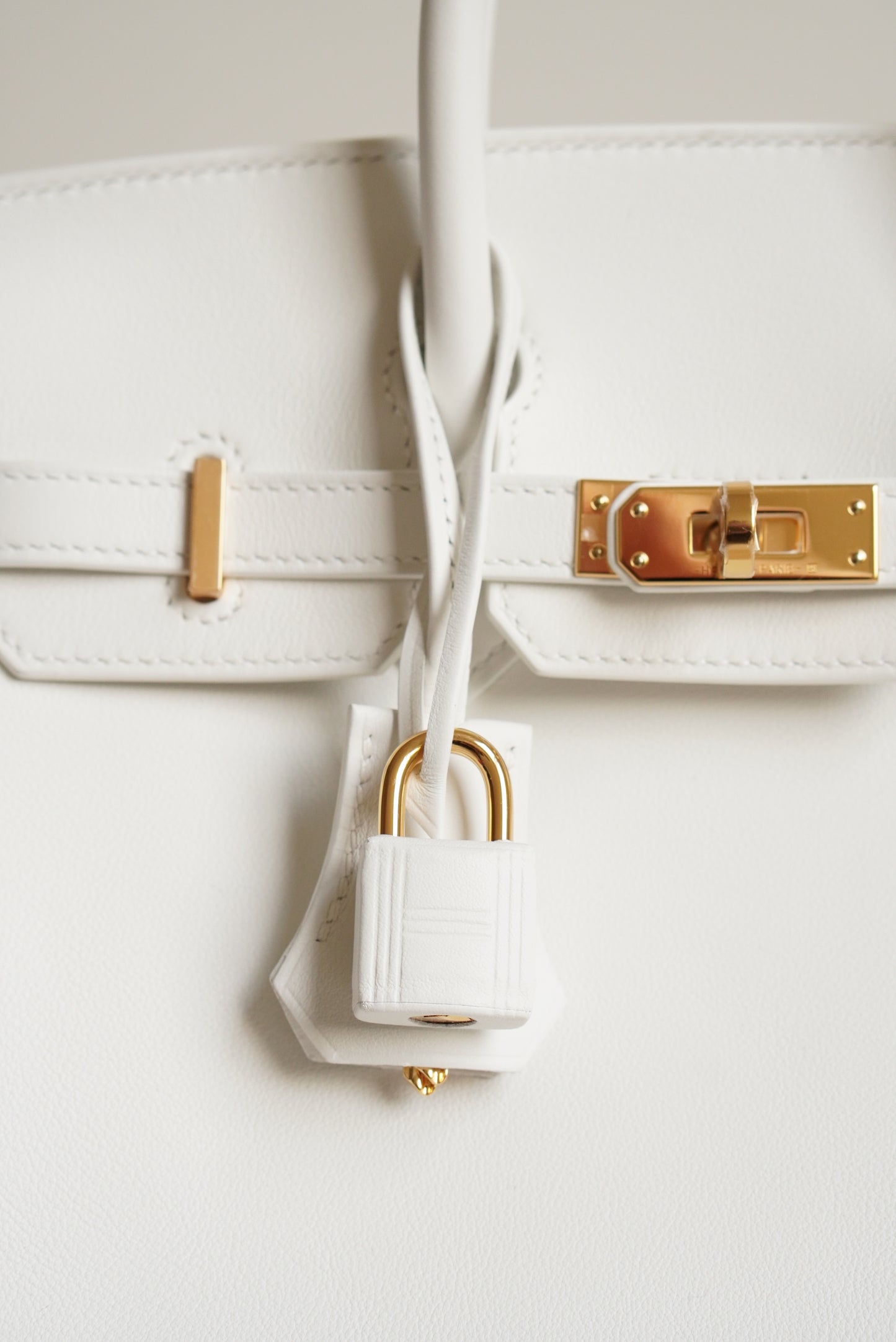 HERMÈS BIRKIN 25 RETOURNE SWIFT | NEW WHITE
