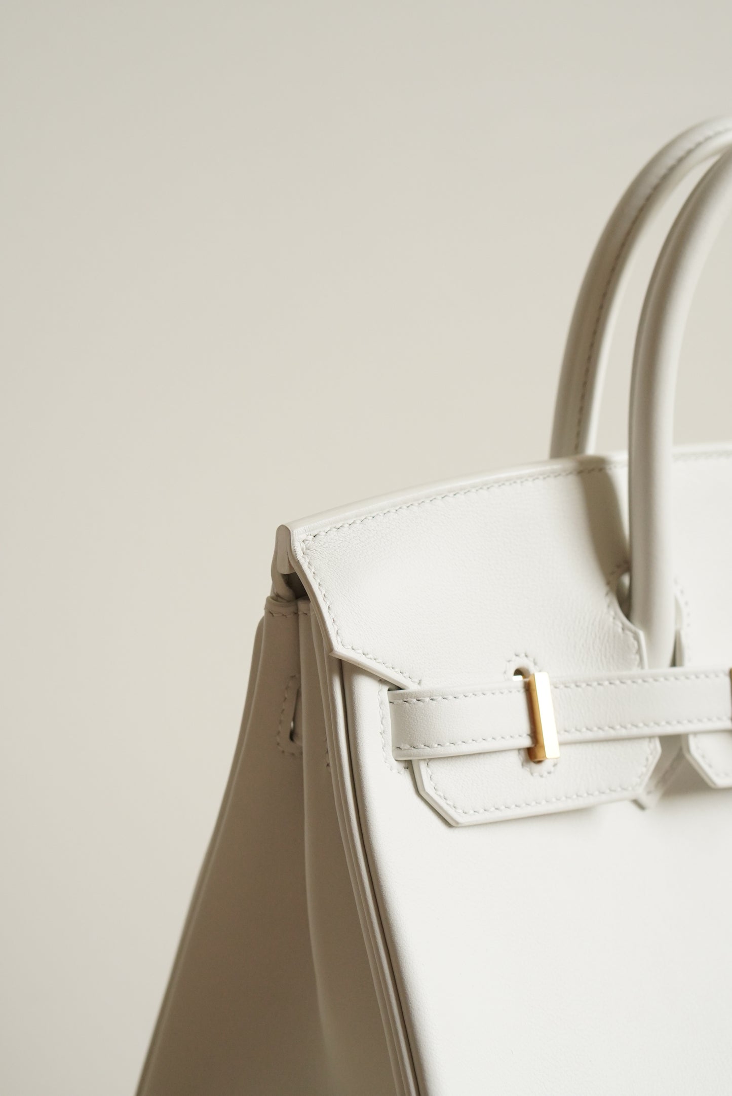 HERMÈS BIRKIN 25 RETOURNE SWIFT | NEW WHITE
