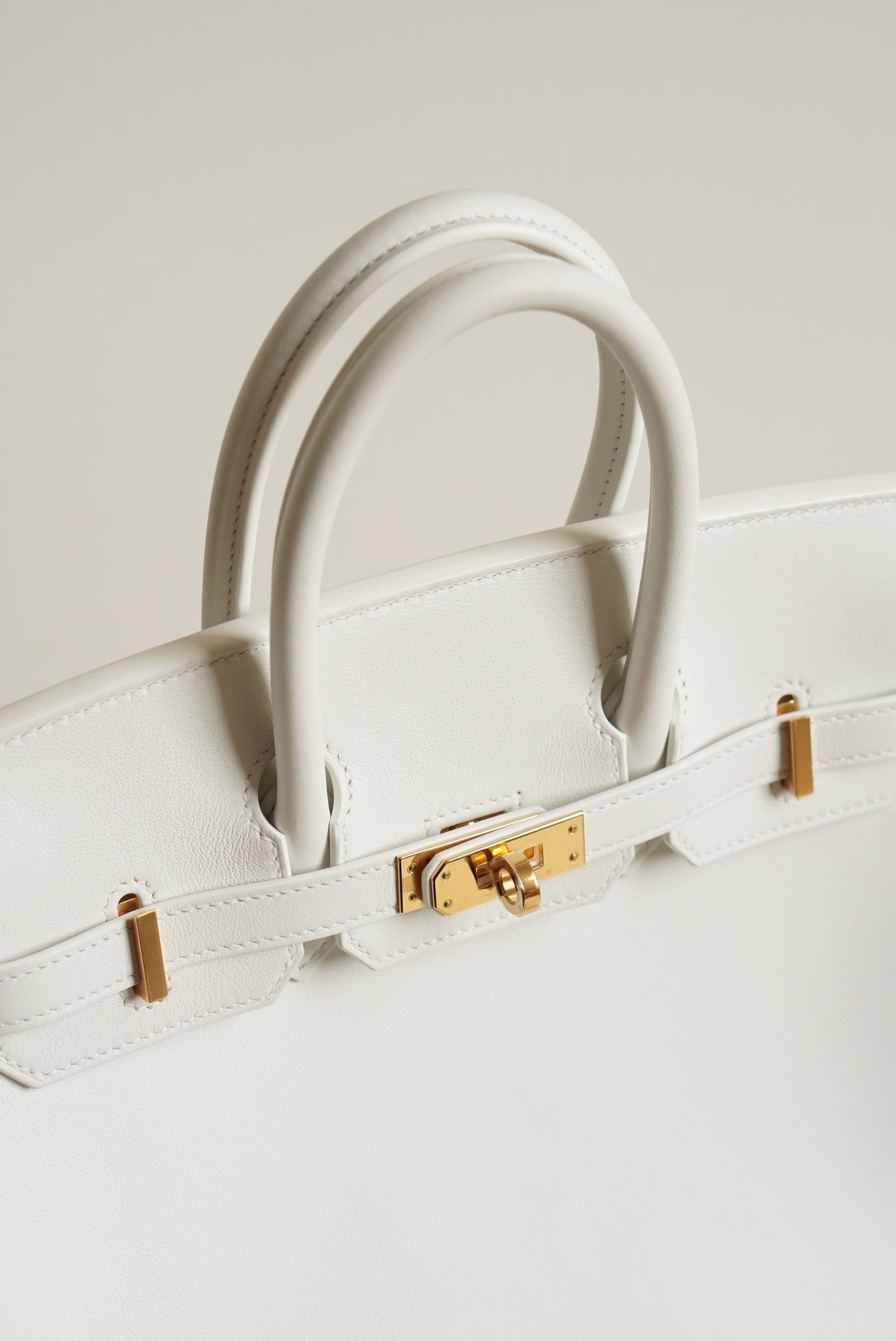 HERMÈS BIRKIN 25 RETOURNE SWIFT | NEW WHITE