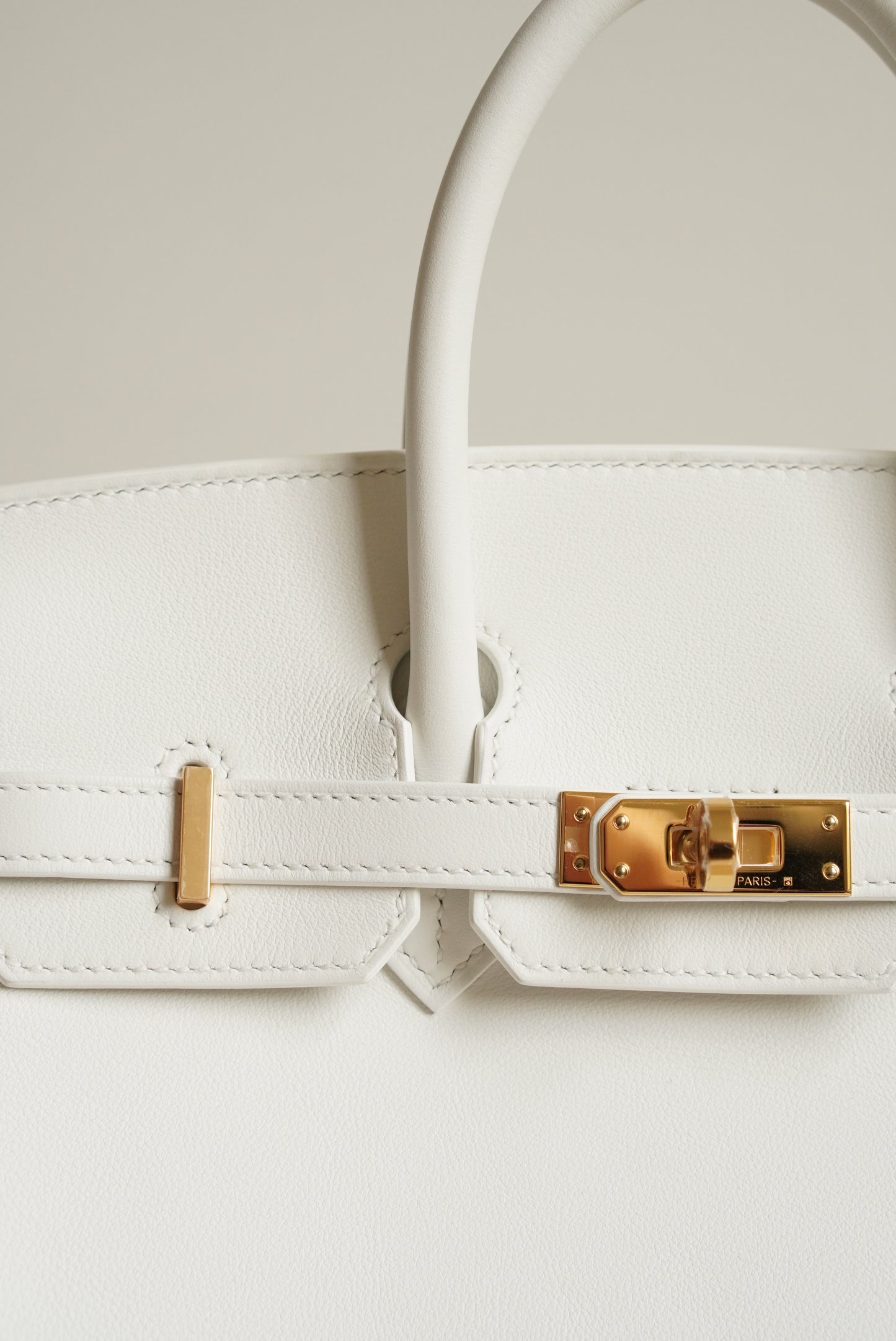 HERMÈS BIRKIN 25 RETOURNE SWIFT | NEW WHITE