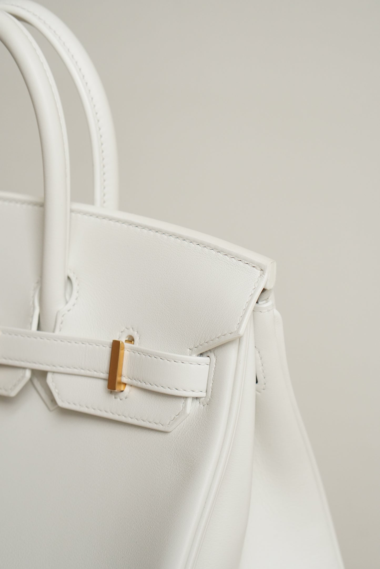 HERMÈS BIRKIN 25 RETOURNE SWIFT | NEW WHITE