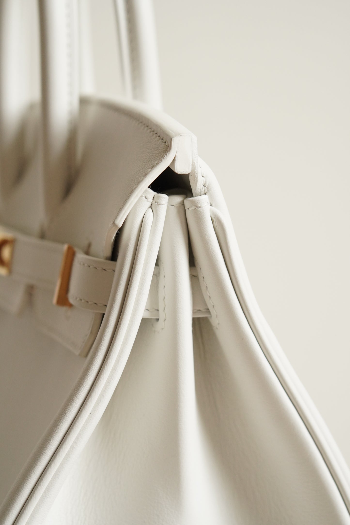 HERMÈS BIRKIN 25 RETOURNE SWIFT | NEW WHITE