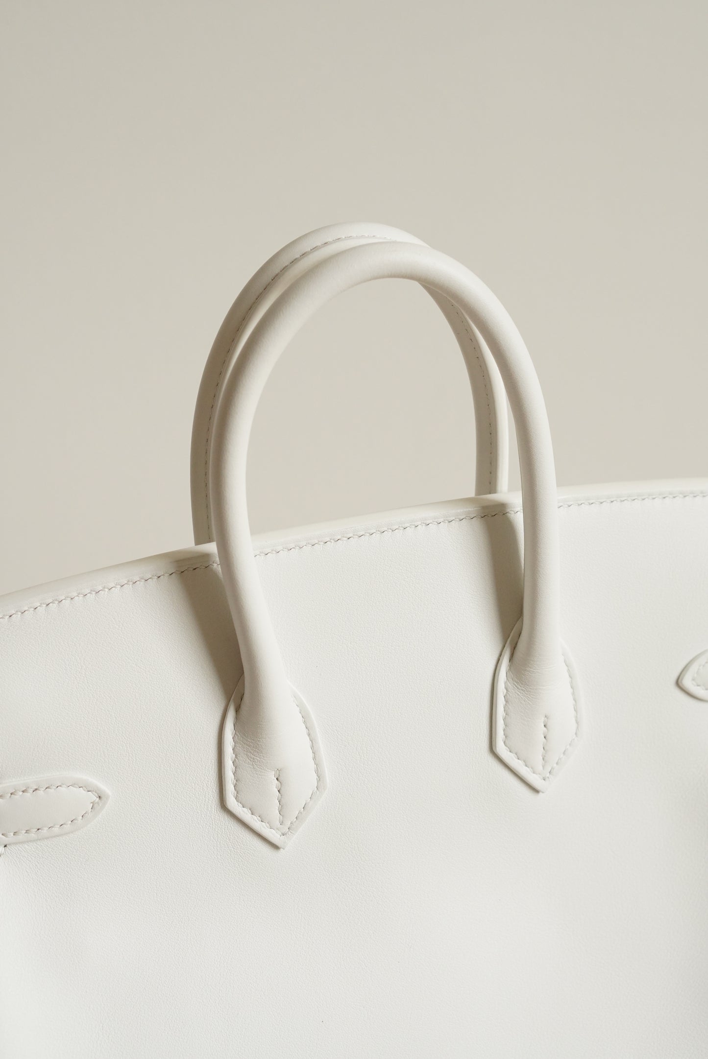 HERMÈS BIRKIN 25 RETOURNE SWIFT | NEW WHITE