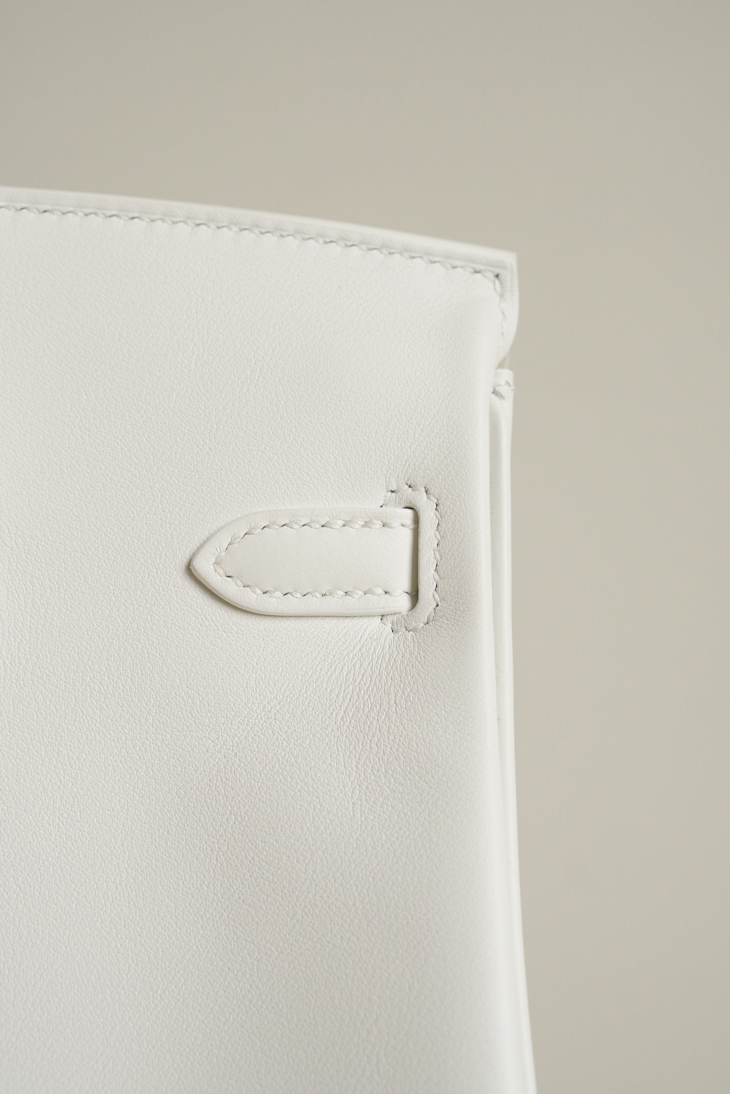 HERMÈS BIRKIN 25 RETOURNE SWIFT | NEW WHITE