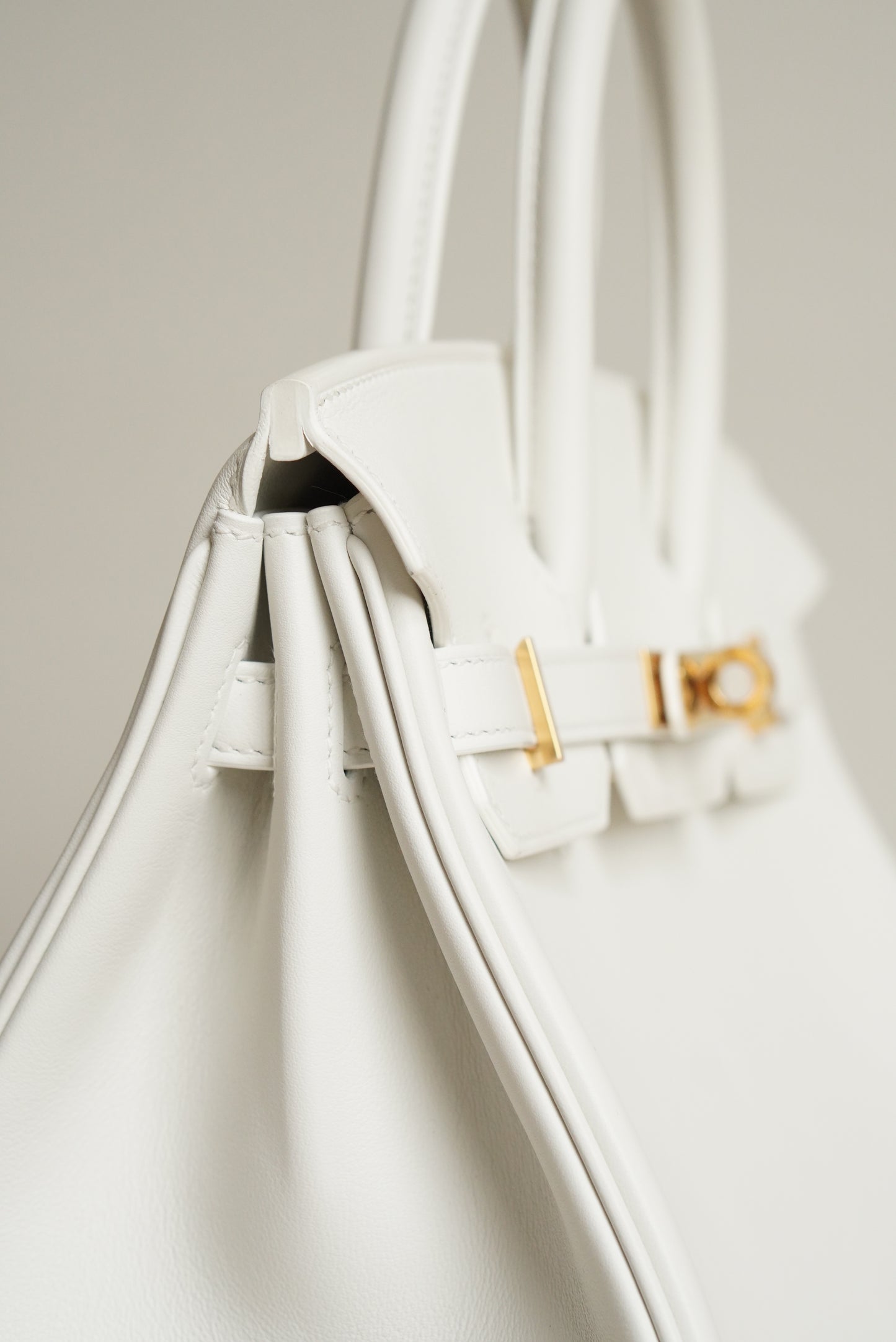 HERMÈS BIRKIN 25 RETOURNE SWIFT | NEW WHITE