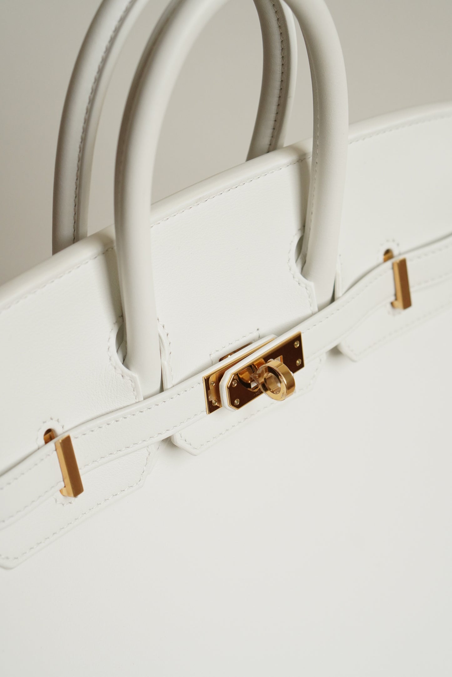 HERMÈS BIRKIN 25 RETOURNE SWIFT | NEW WHITE