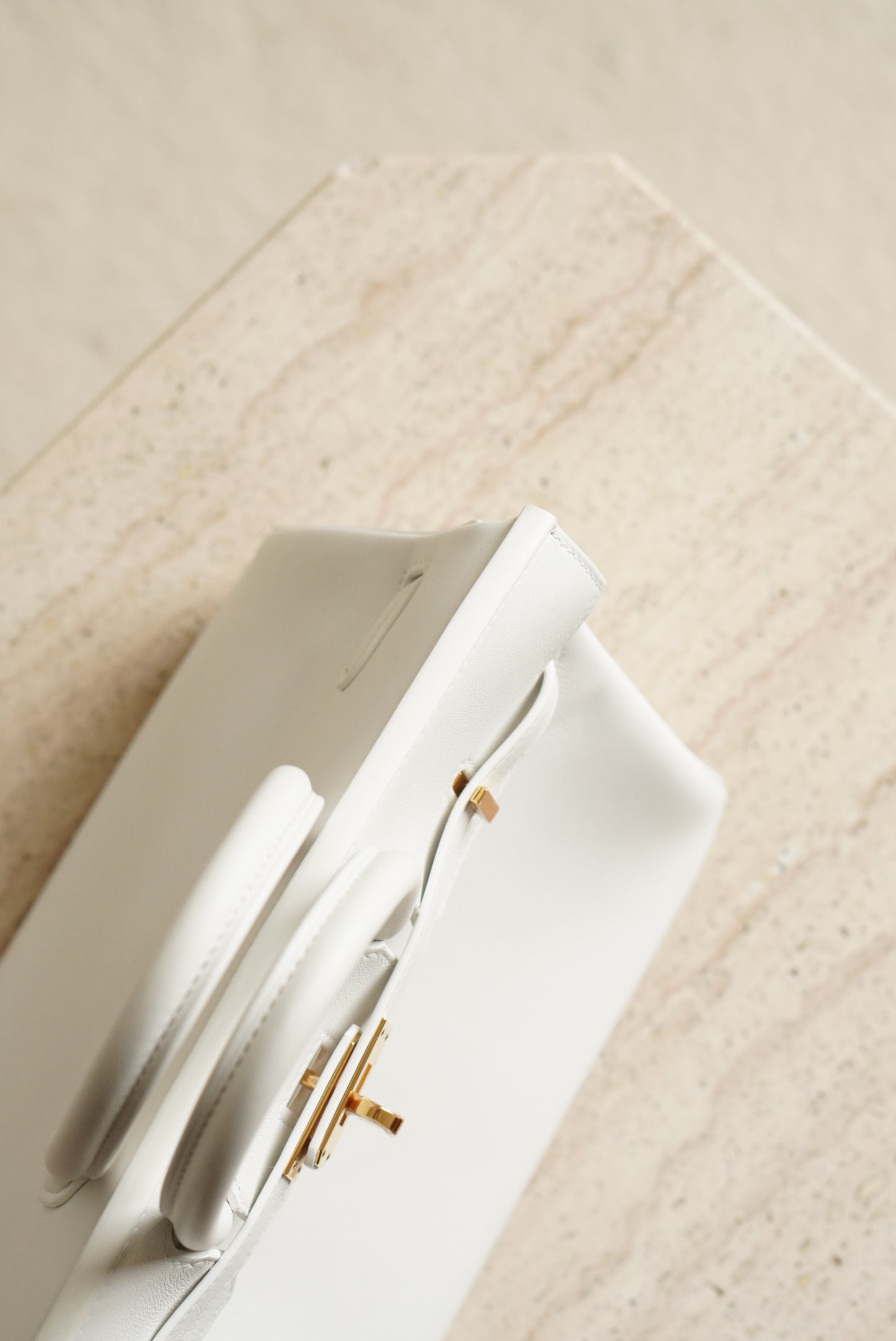 HERMÈS BIRKIN 25 RETOURNE SWIFT | NEW WHITE