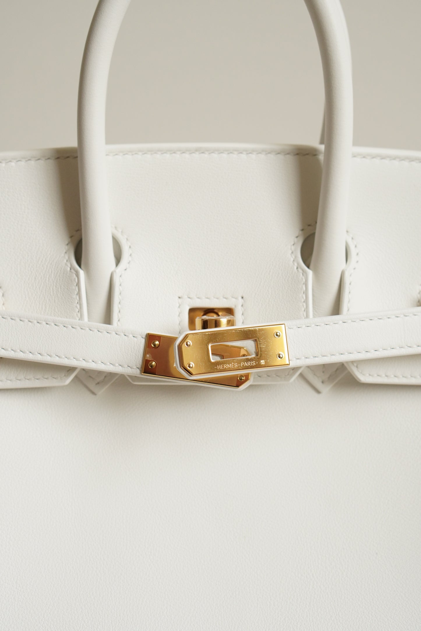 HERMÈS BIRKIN 25 RETOURNE SWIFT | NEW WHITE