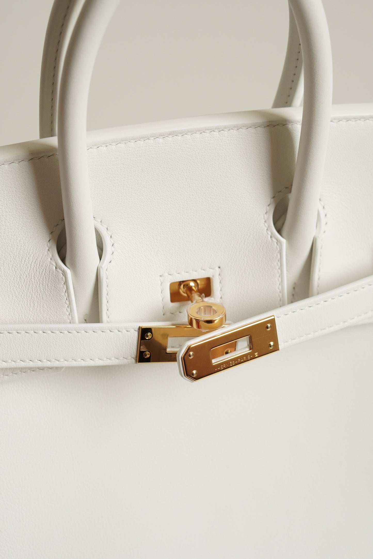 HERMÈS BIRKIN 25 RETOURNE SWIFT | NEW WHITE