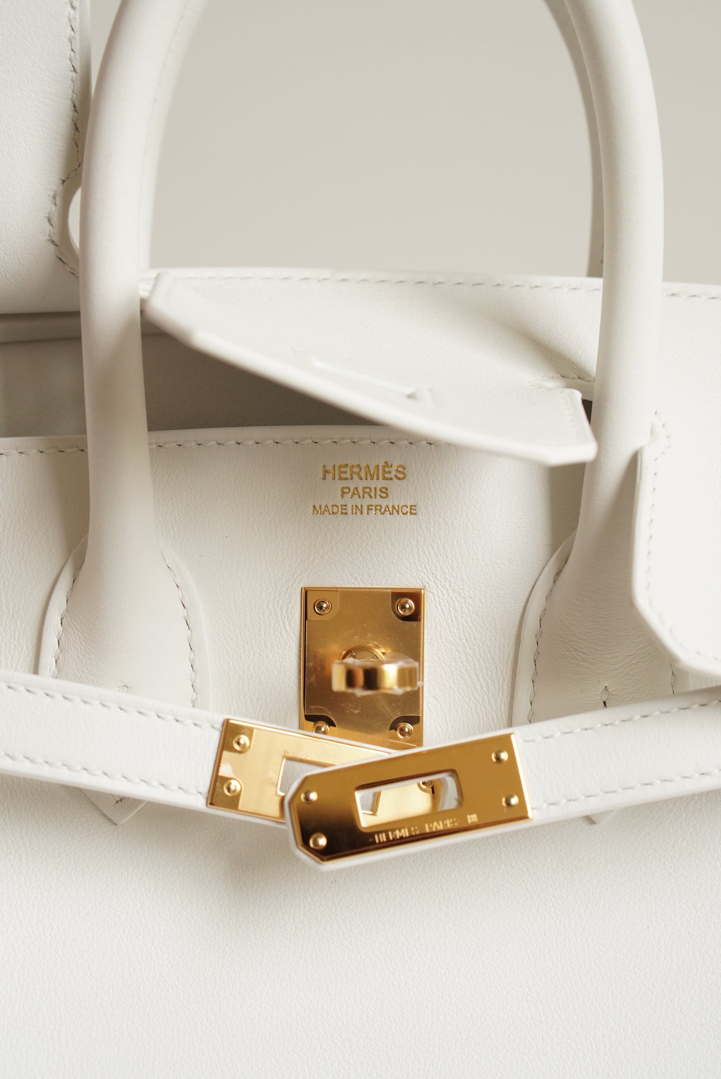 HERMÈS BIRKIN 25 RETOURNE SWIFT | NEW WHITE