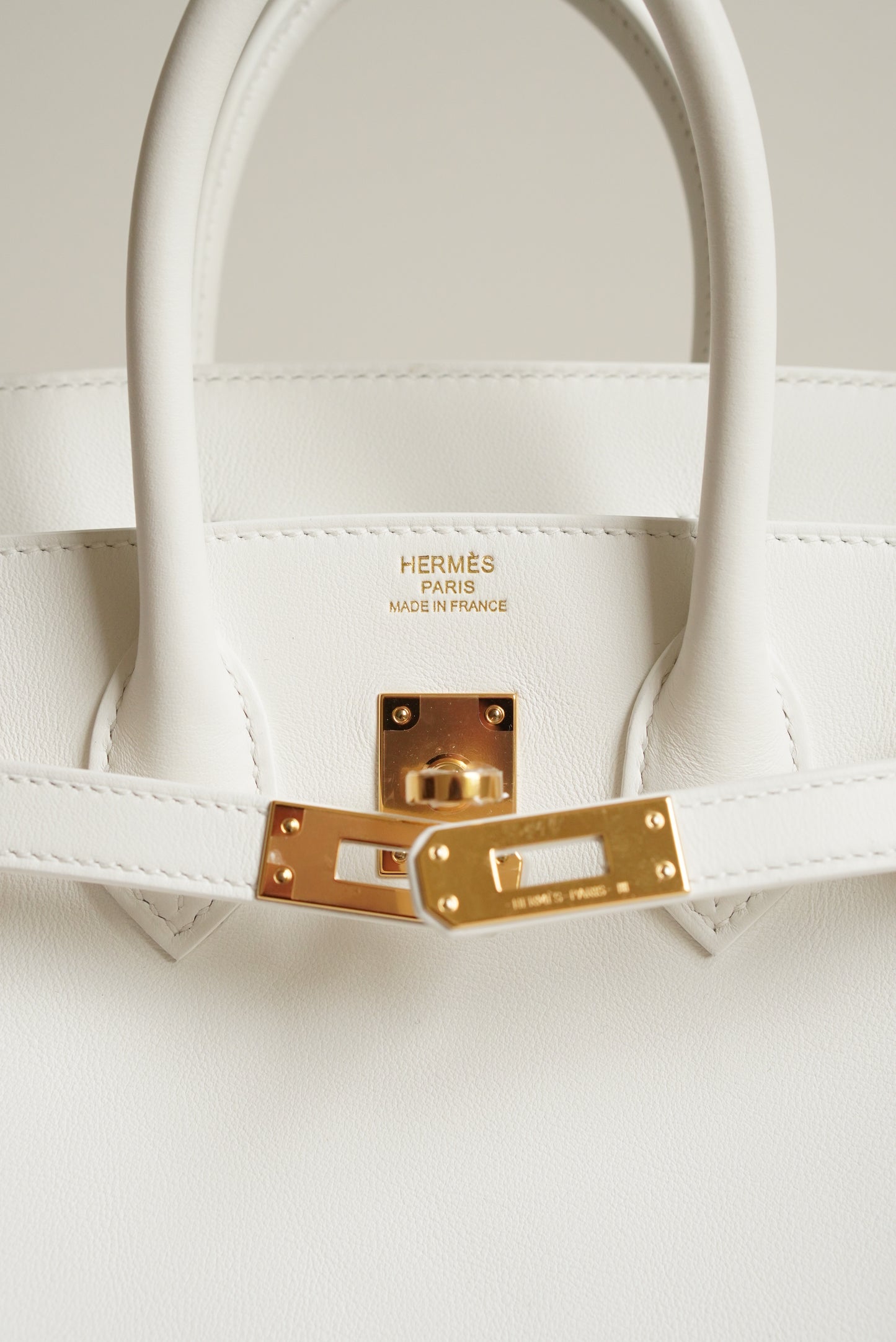 HERMÈS BIRKIN 25 RETOURNE SWIFT | NEW WHITE