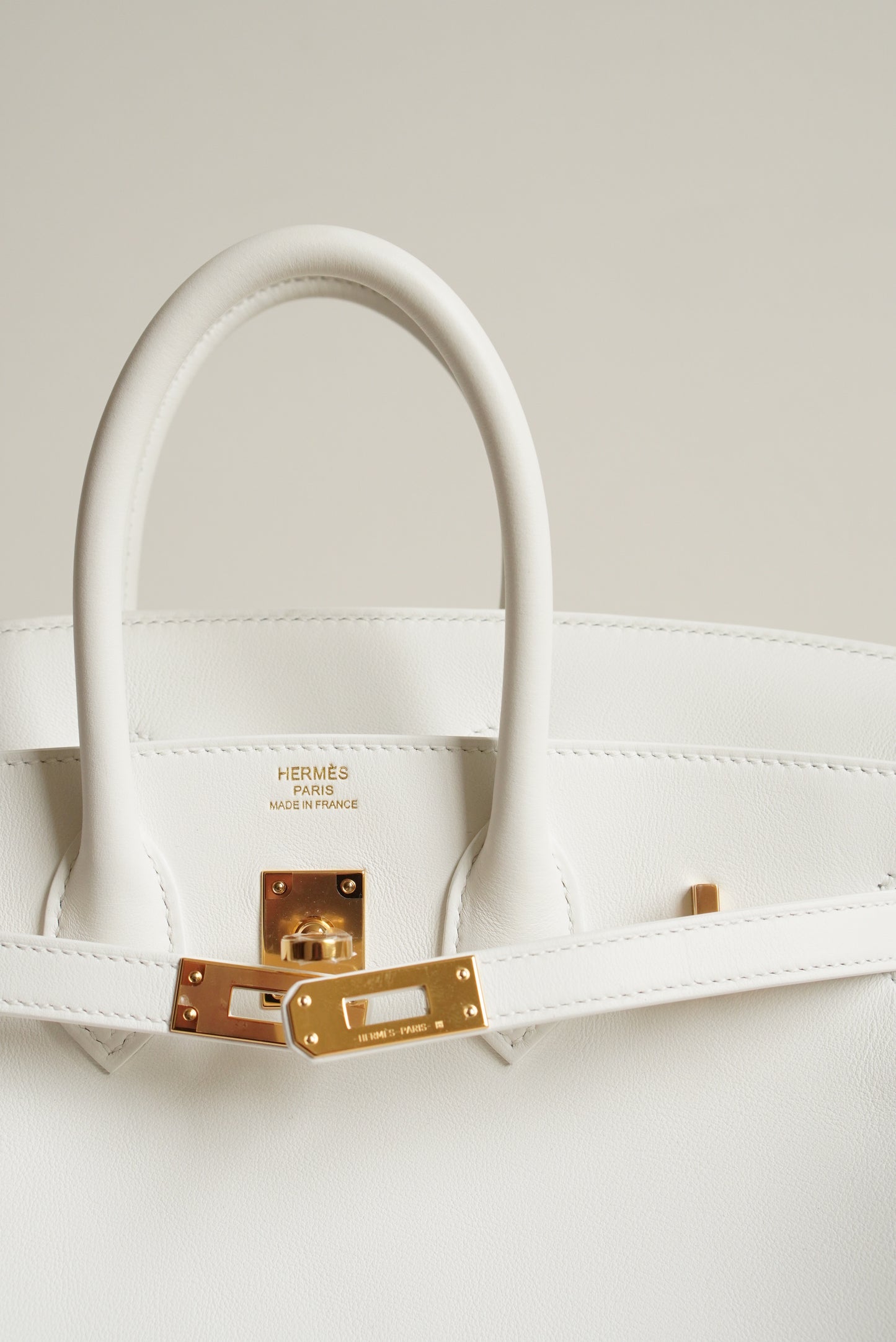HERMÈS BIRKIN 25 RETOURNE SWIFT | NEW WHITE