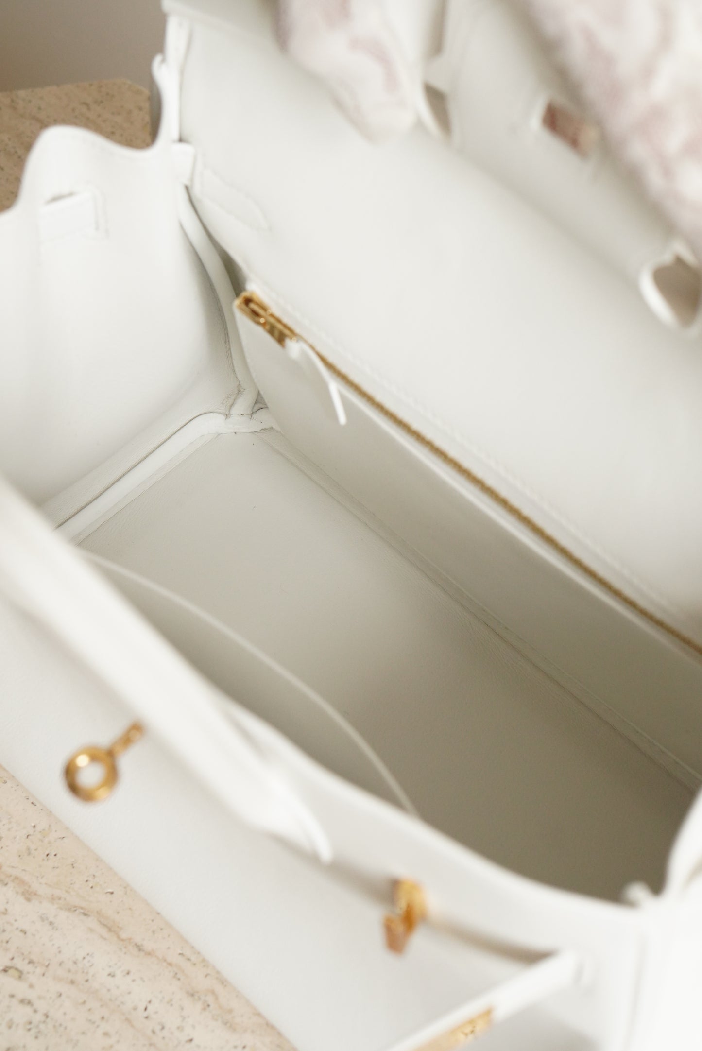 HERMÈS BIRKIN 25 RETOURNE SWIFT | NEW WHITE