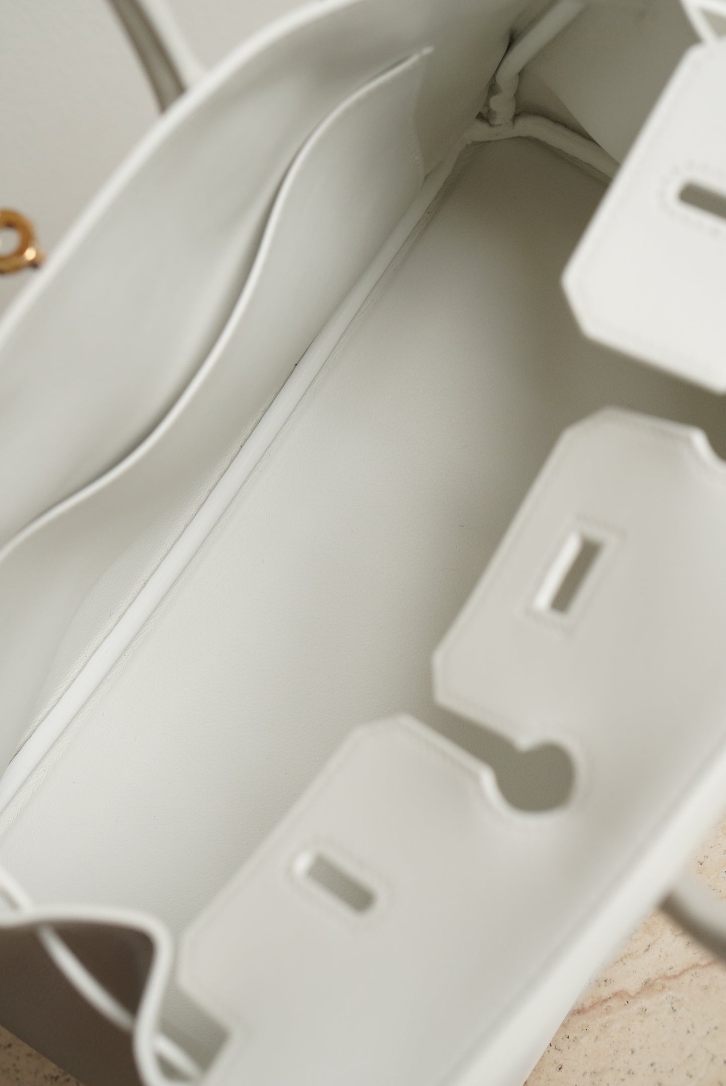 HERMÈS BIRKIN 25 RETOURNE SWIFT | NEW WHITE