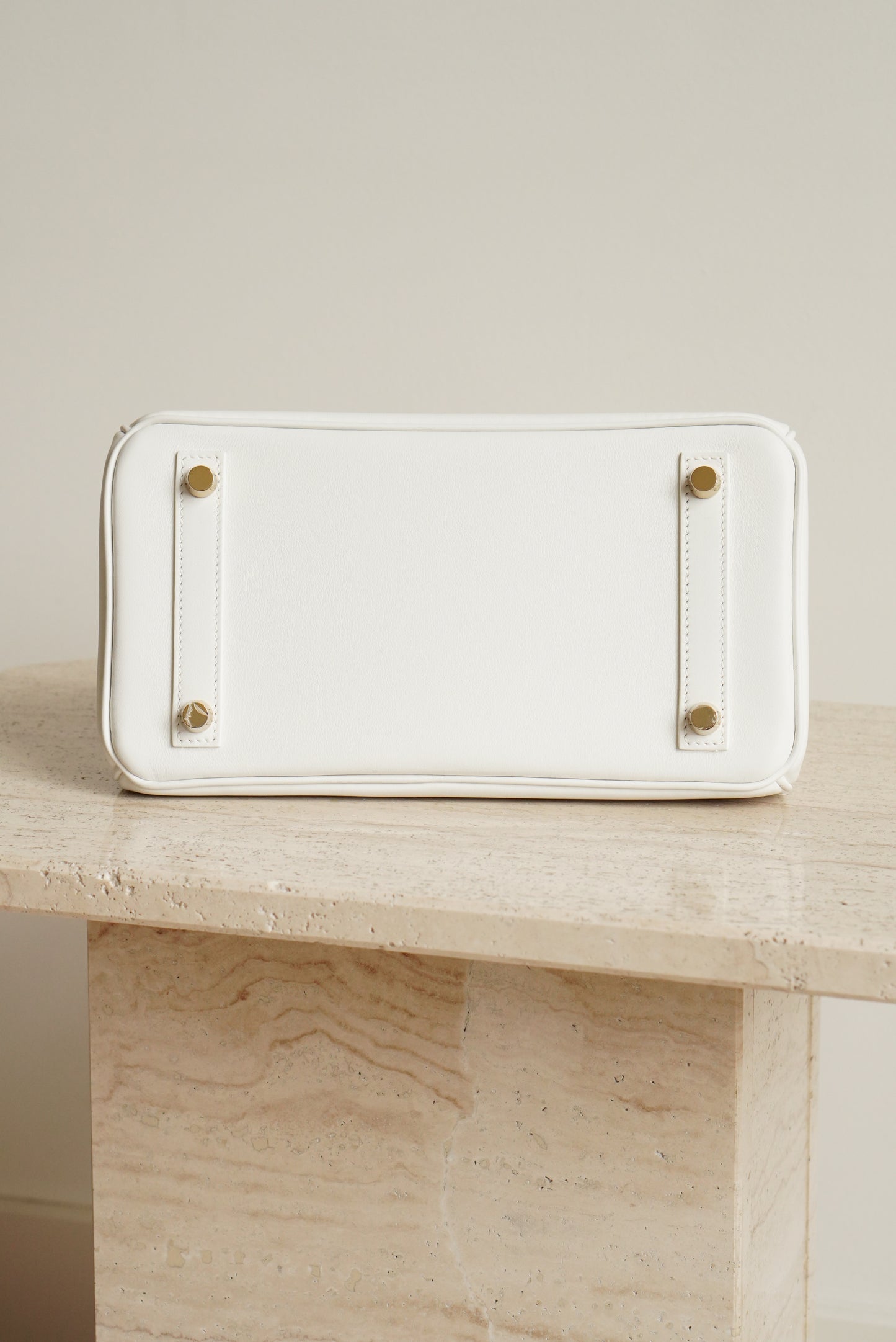 HERMÈS BIRKIN 25 RETOURNE SWIFT | NEW WHITE
