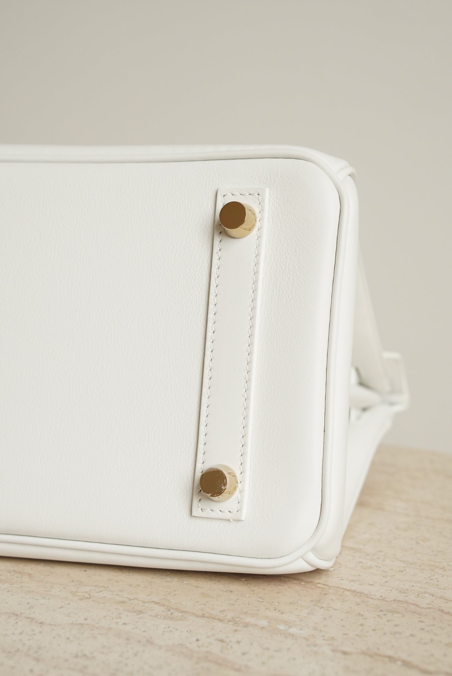 HERMÈS BIRKIN 25 RETOURNE SWIFT | NEW WHITE